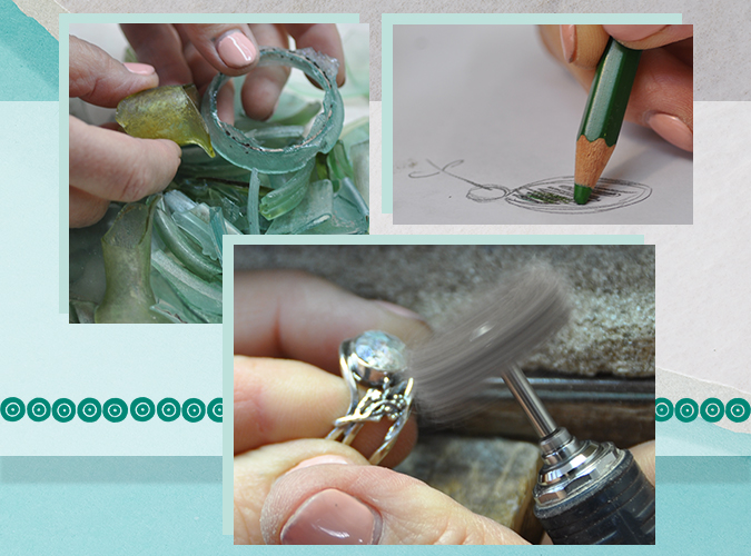 Silpada 'Caesarea' Roman Glass Drop Earrings in Sterling Silver