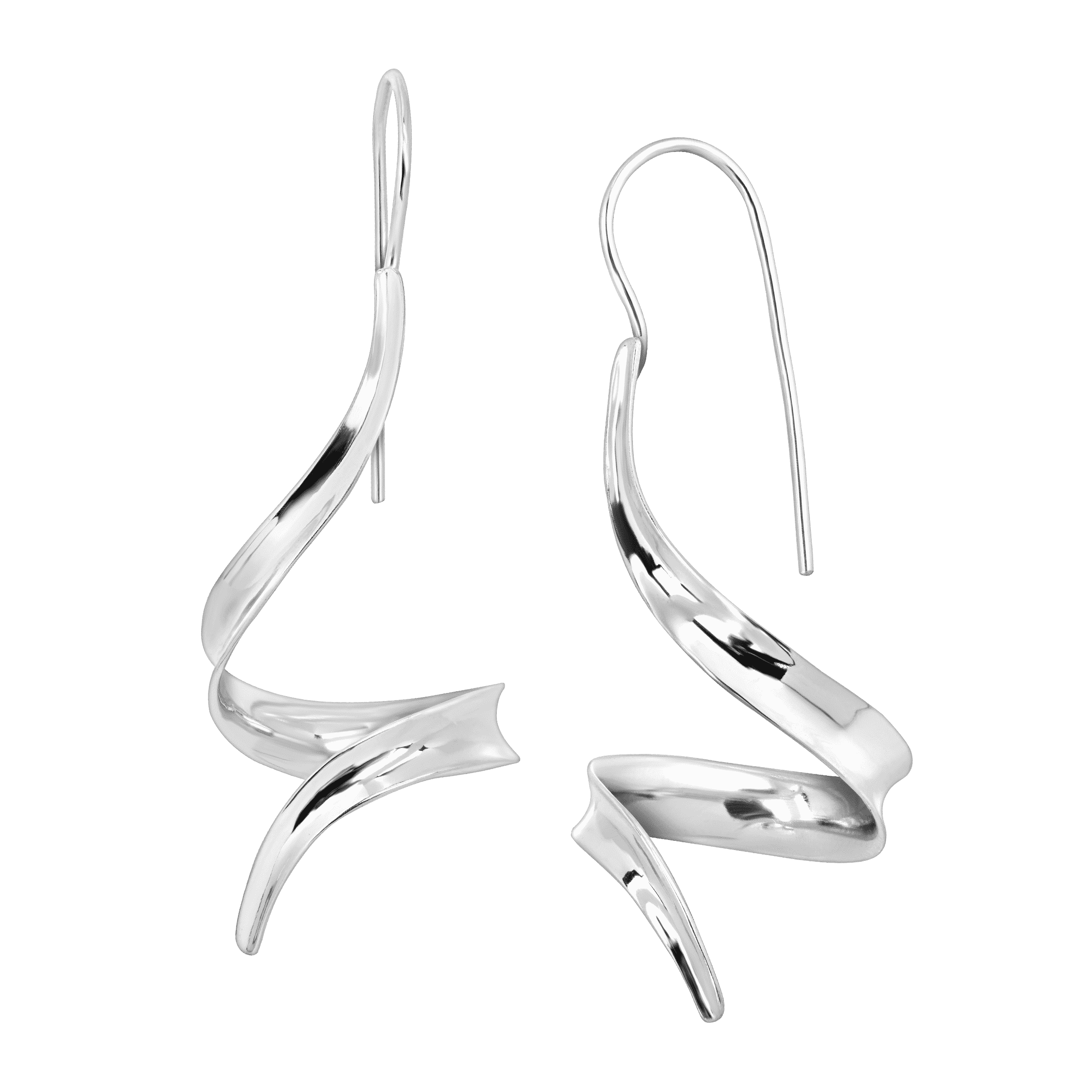 Silpada 'Spring Forward' Spiral Ribbon Drop Earrings in Rhodium-Plated Silpada \u0027Spiral\u0027 Sterling Silver Ring | Silpada
