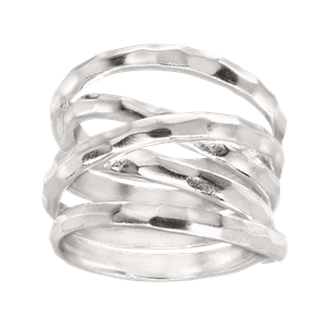 Lined up sales silver ring paparazzi
