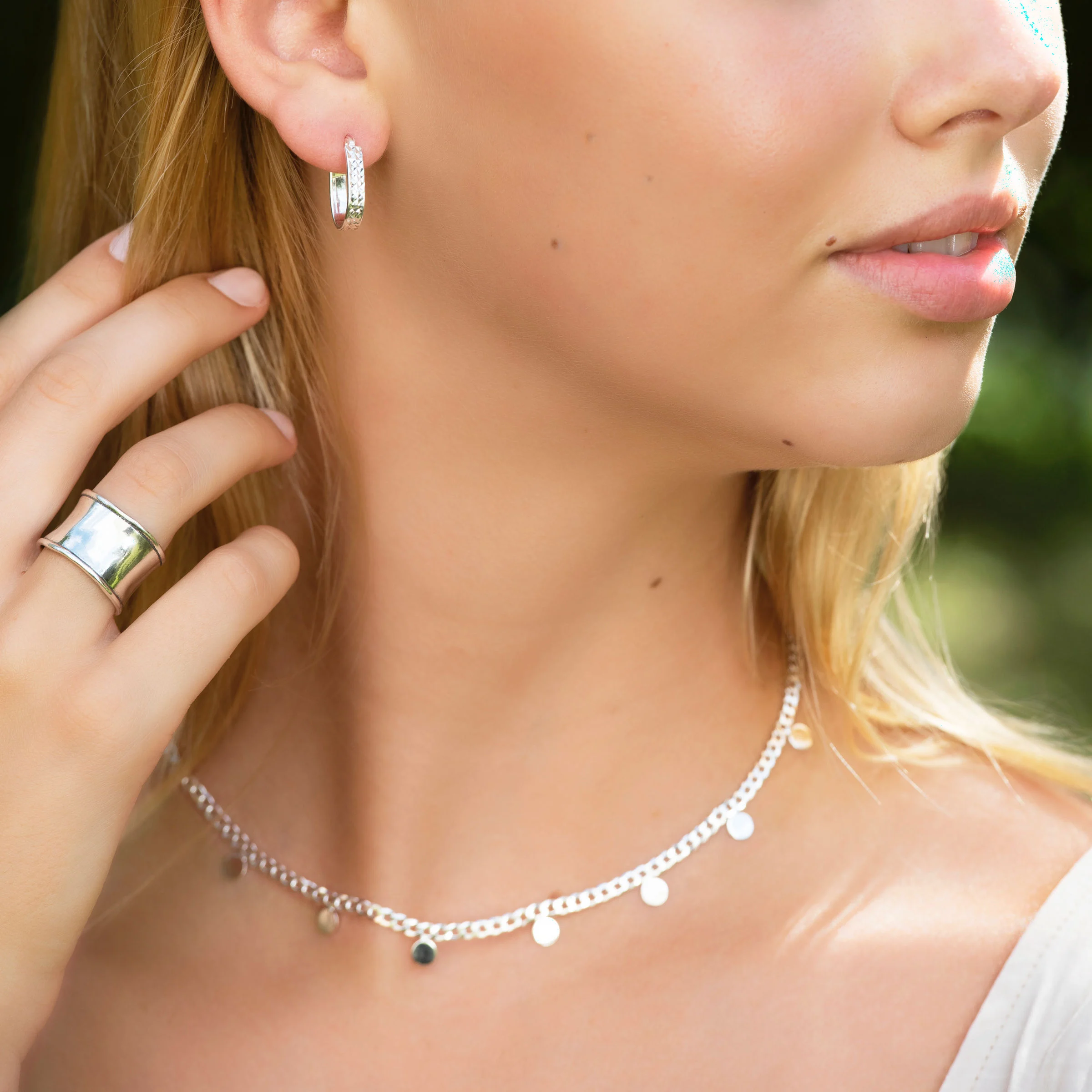 Silpada 'Convivial' Hoop Earrings in Hammered Sterling Silver Silpada \u0027Endless Elegance\u0027 Hoop Earrings in Sterling Silver | Silpada