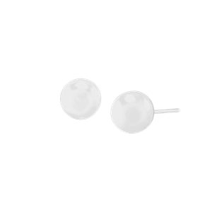 White 2025 ball earrings