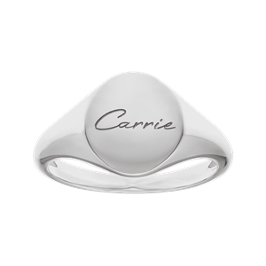 Silpada 'Sentiments' Signet Band Ring in Sterling Silver Silpada 'Sentiments' Signet Band Ring in Sterling Silver