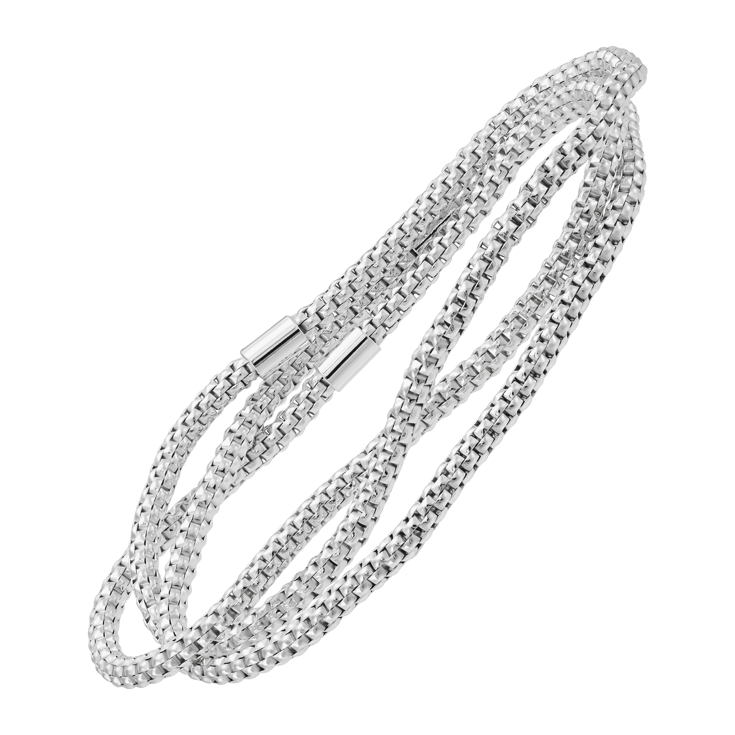 Silpada Beaded Trinity Bracelet in Sterling Silver 6.75 Silpada