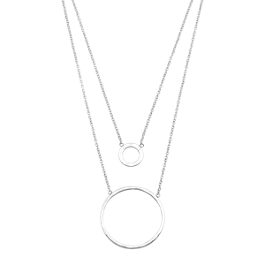 Silpada Layered Karma Necklace in Sterling Silver 15