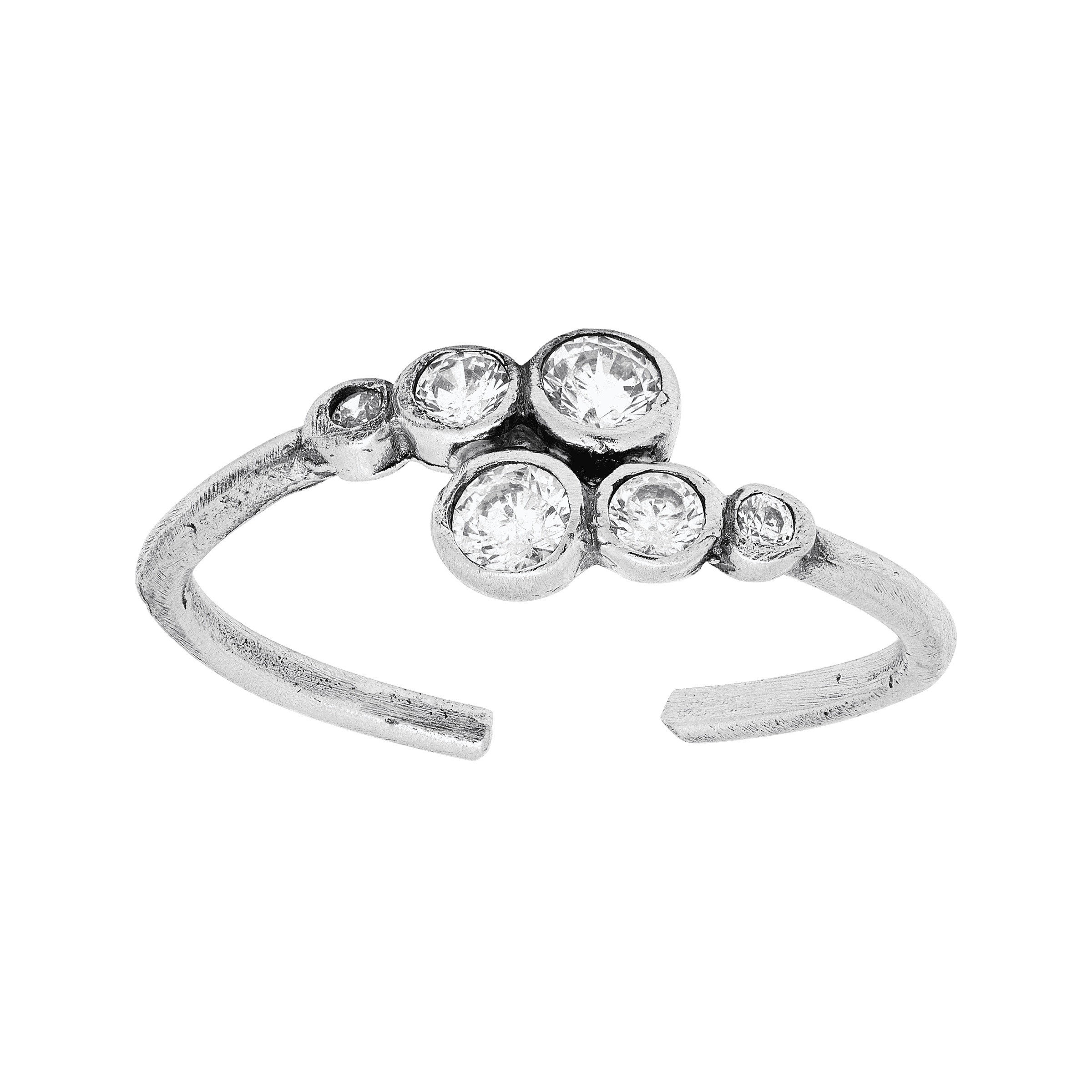 Silpada Passing Ships Cubic Zirconia Toe Ring in Sterling Silver Silpada
