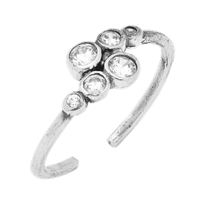 Silpada 'Passing Ships' Cubic Zirconia Toe Ring in Sterling Silpada 'Passing Ships' Cubic Zirconia Toe Ring in Sterling