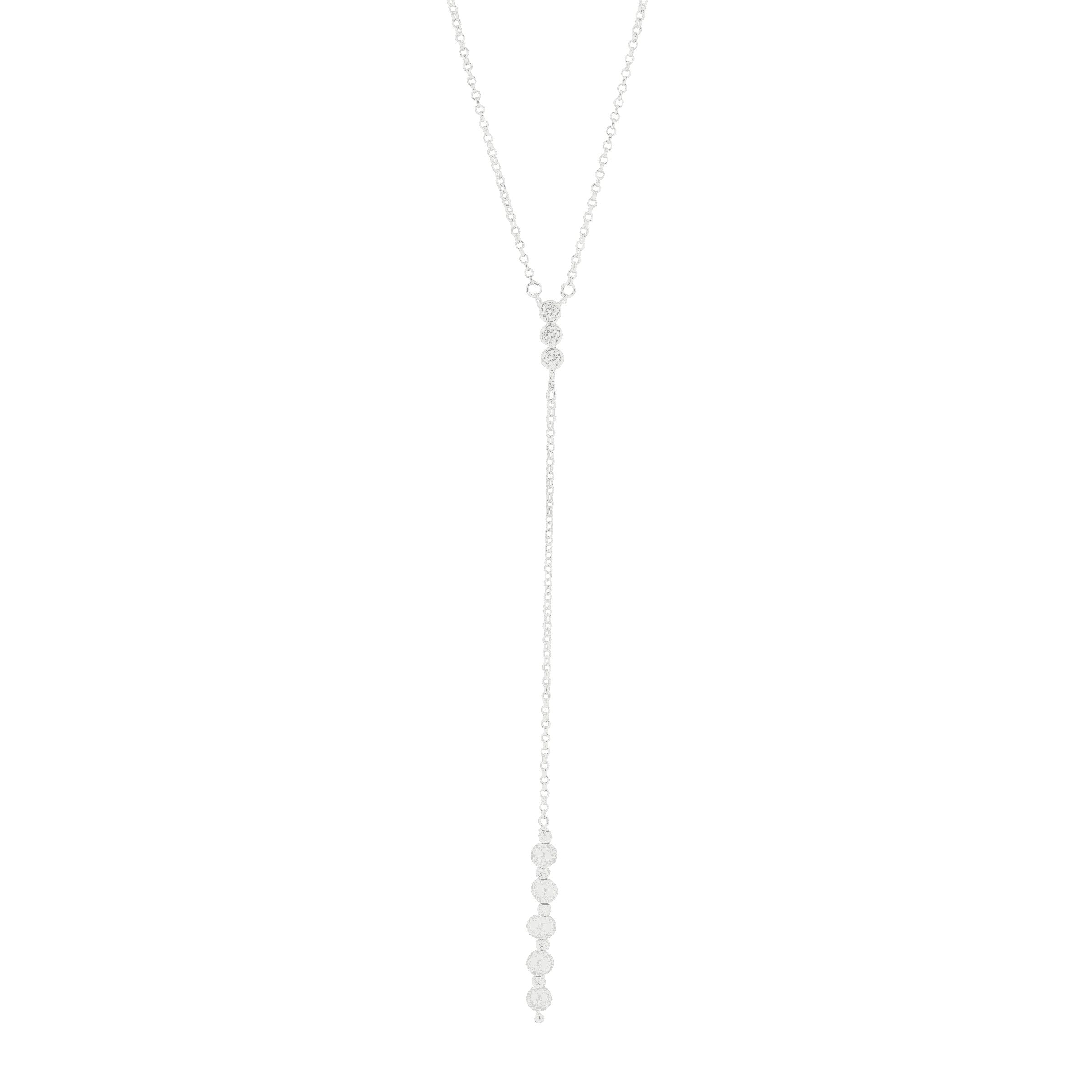 Silpada 'Sparkle and Shine' Freshwater Pearl and Cubic Zirconia Lariat ...