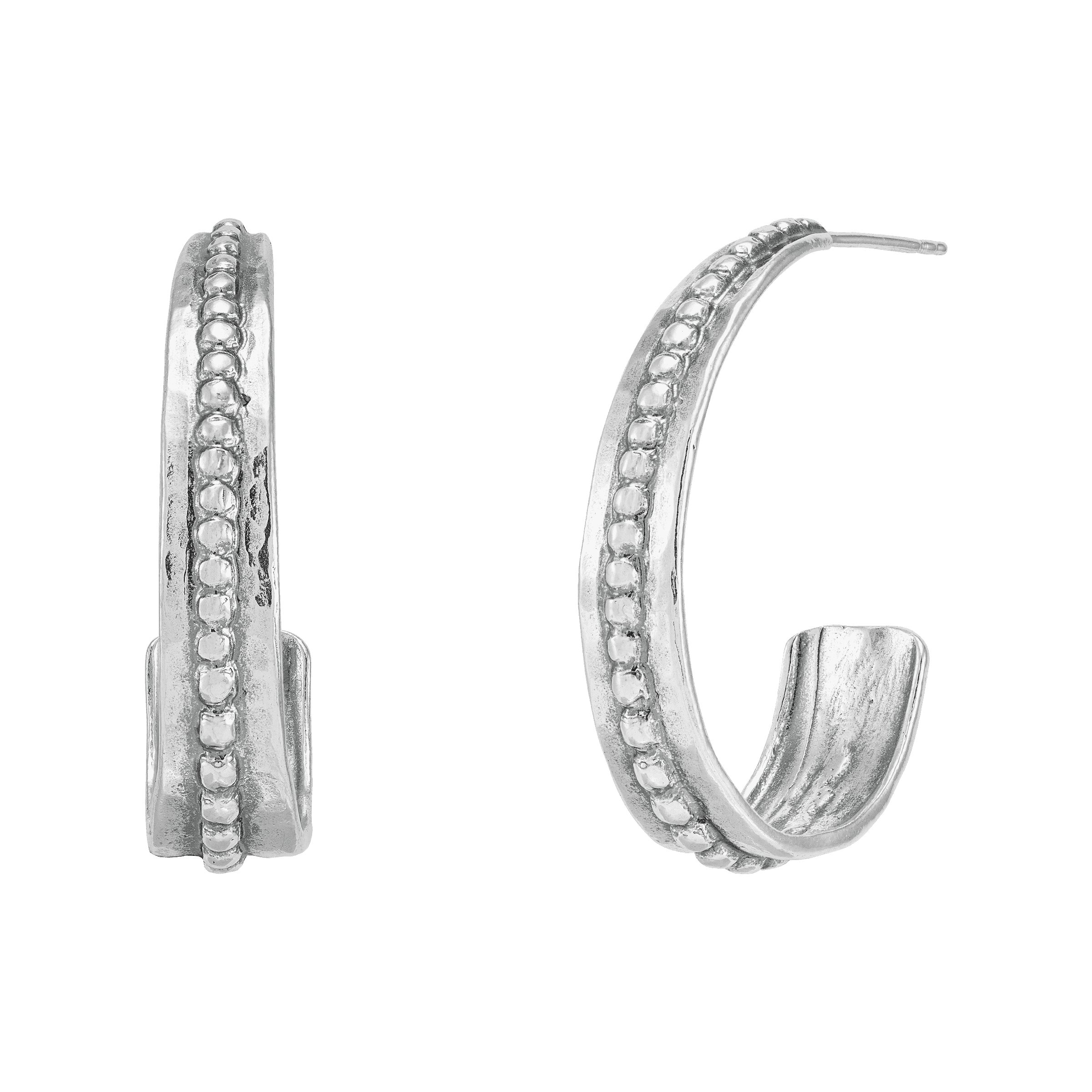 ☆HEI☆ V hoop earring HE20FESG226XXFR Silpada 'Front & Center Hoop Earrings' in Sterling Silver