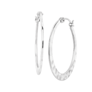 Fashion Women's Crystal 925 Sterling Silver Ear Stud Hoop Earrings