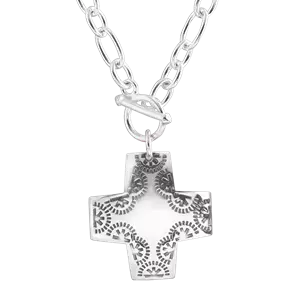 U7 Regalo per Donna Collana Croce Donna Ciondolo con Catena Regolabile Acciaio Inossidabile 46cm+ 5cm catenina estesa Confezione Regalo per amore per compleanno natale anniversari U7 Regalo per Donna Collana Croce Donna Ciondolo con Catena Regolabile Acciaio Inossidabile 46cm+ 5cm catenina estesa Confezione Regalo per amore per compleanno natale anniversari
