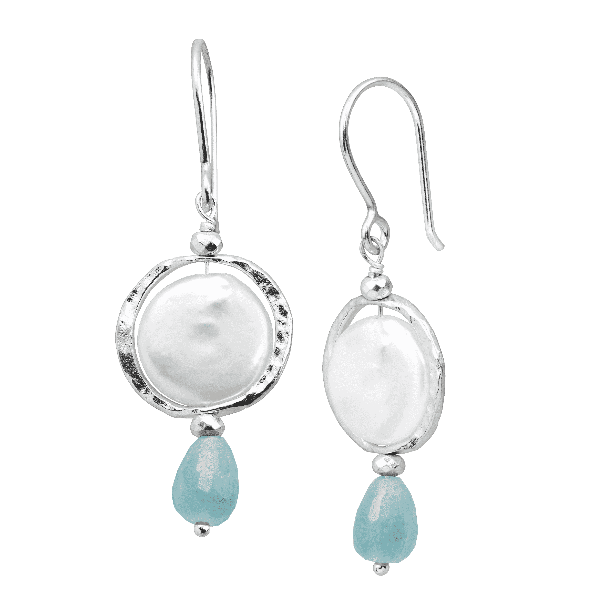 Silpada Josephine Freshwater Pearl Blue Quartz and Hematite