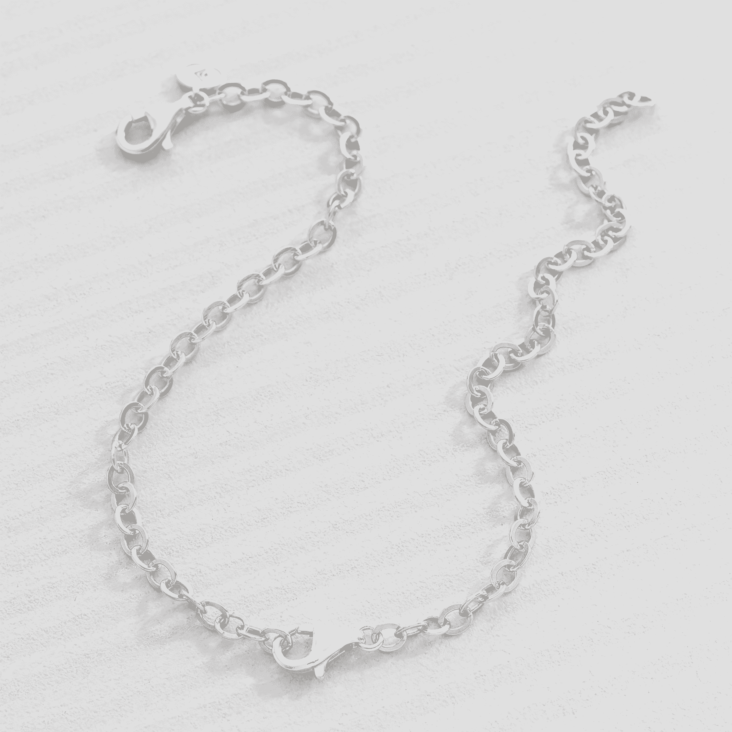 6 Feet Silver Plated Twist Cable Link Chain – 5x3mm Bulk Necklace Extender / Craft Supply – CH130