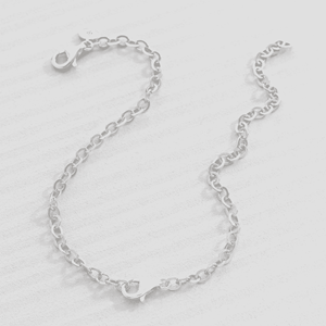 6 Feet Silver Plated Twist Cable Link Chain – 5x3mm Bulk Necklace Extender / Craft Supply – CH130