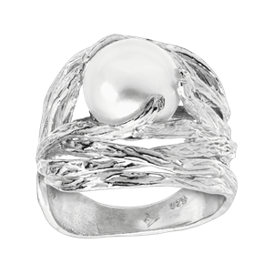 Sterling Silver Freshwater Pearl Ring - Silpada - .925 Sterling Silver  Nested Pearl Ring | Silpada.com | Silpada
