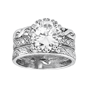 Sterling Silver Cubic Zirconia Ring Silpada .925 Sterling