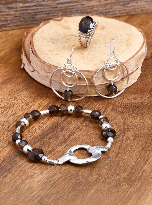 Silpada グラデーション ネイビーの石 台形 925 シルバー ヴィンテー Sterling Silver Jewelry | Silpada