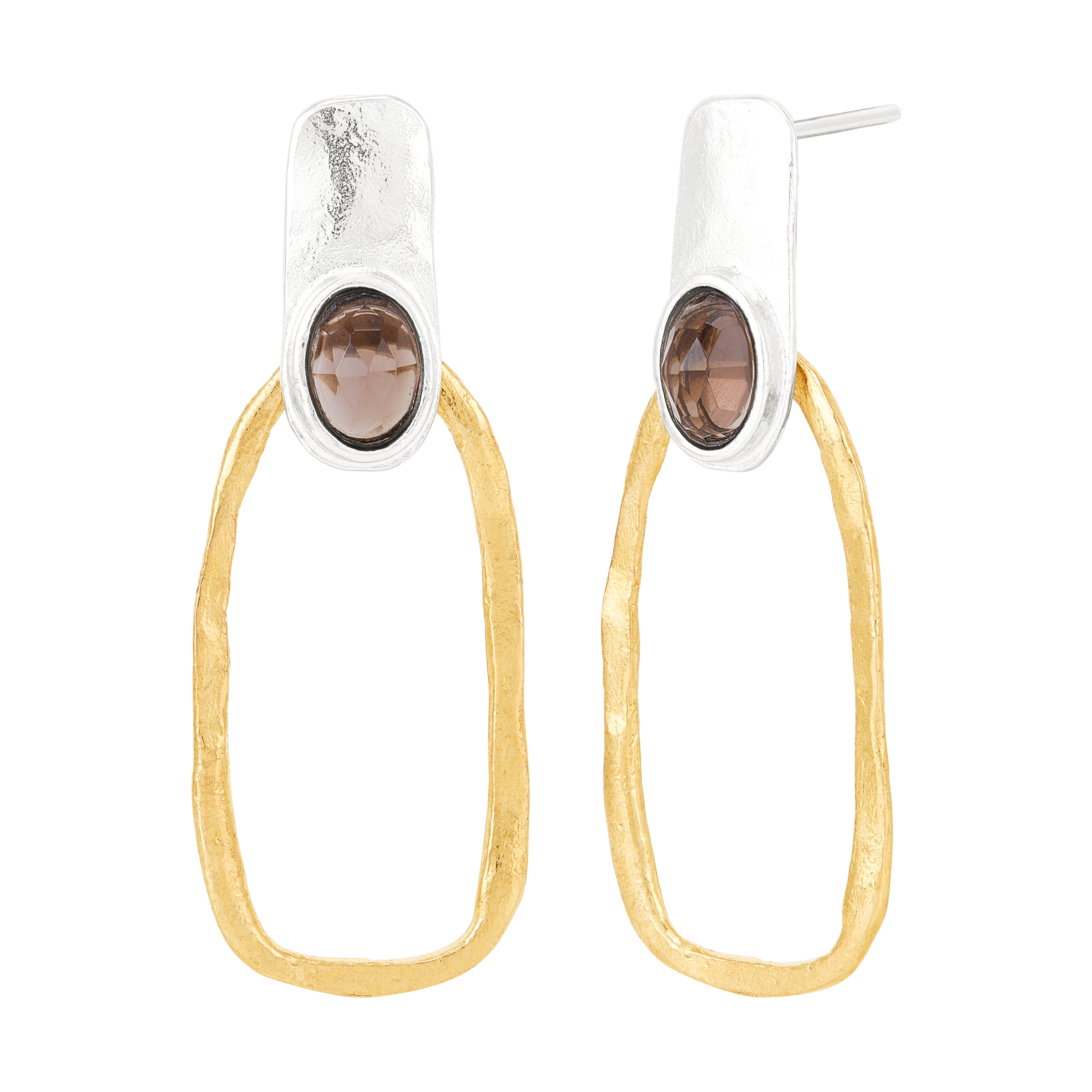 Silpada 'Daylight' Sterling Silver and Brass Smoky Quartz