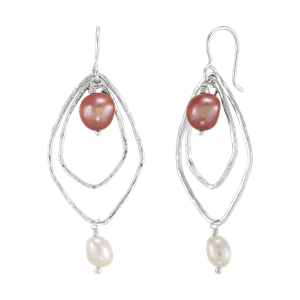 Silpada Make It Iconic Sterling Silver Freshwater Pearl Drop Earrings Silpada