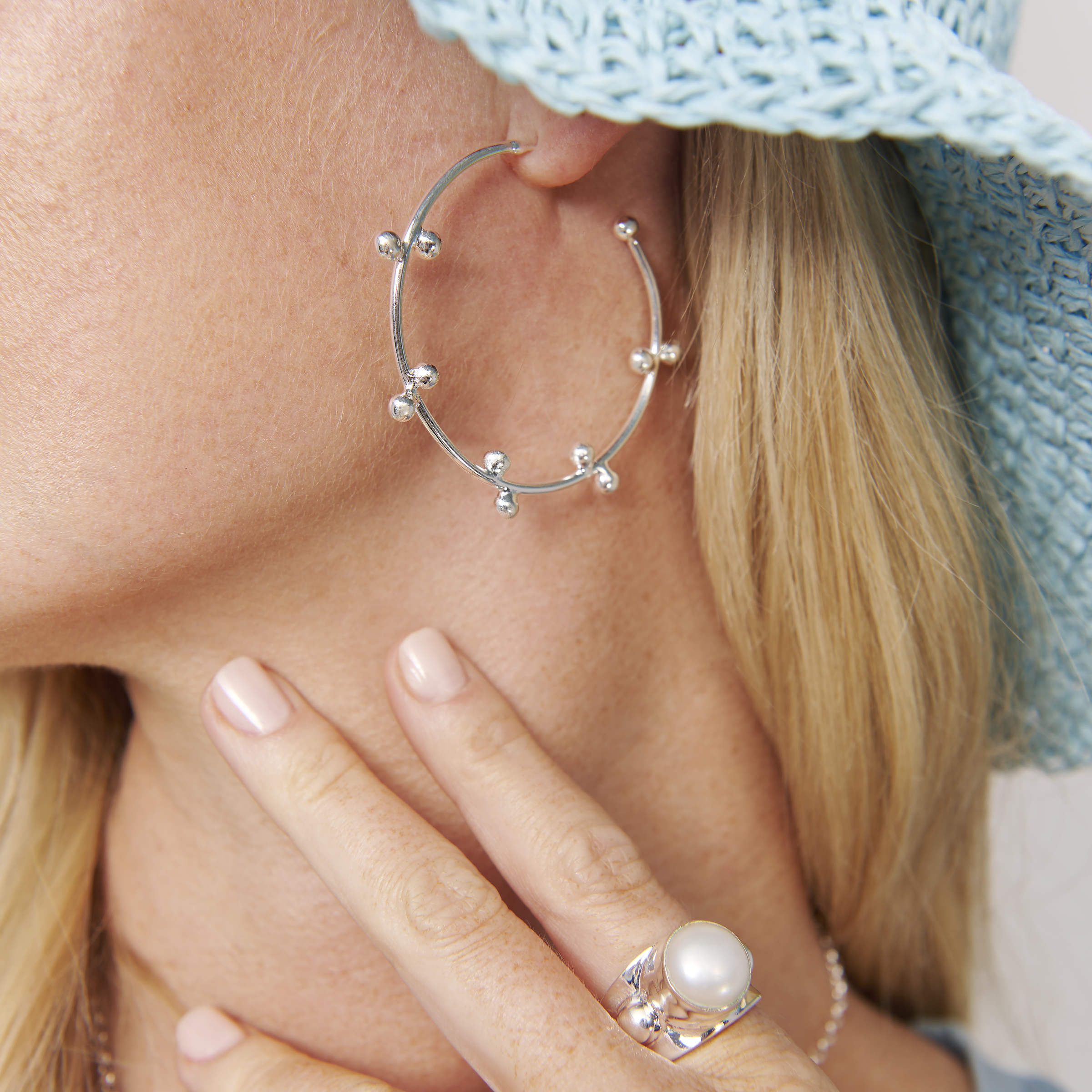 Silpada 'Convivial' Hoop Earrings in Hammered Sterling Silver Silpada \u0027Endless Elegance\u0027 Hoop Earrings in Sterling Silver | Silpada