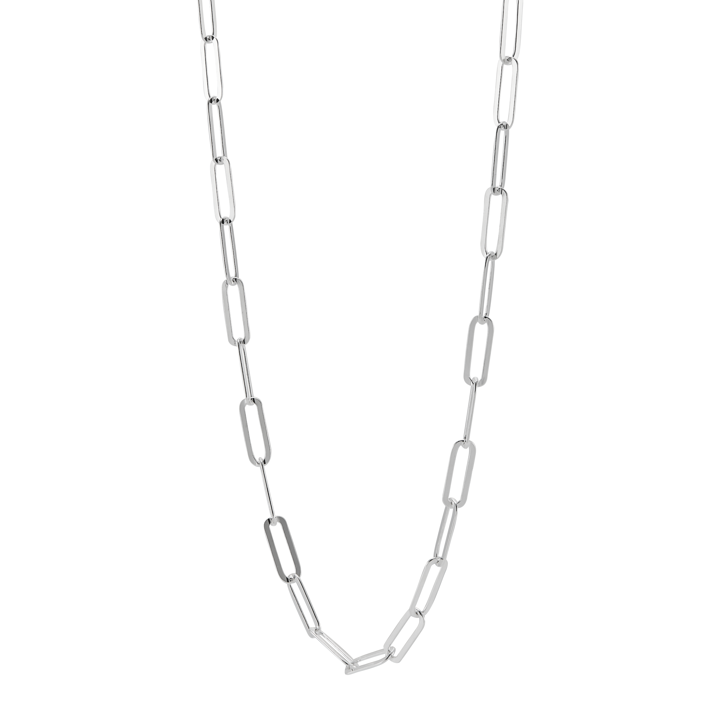 Collana in Argento 925 Quadri Intrecciati Fatta a Mano in Italia