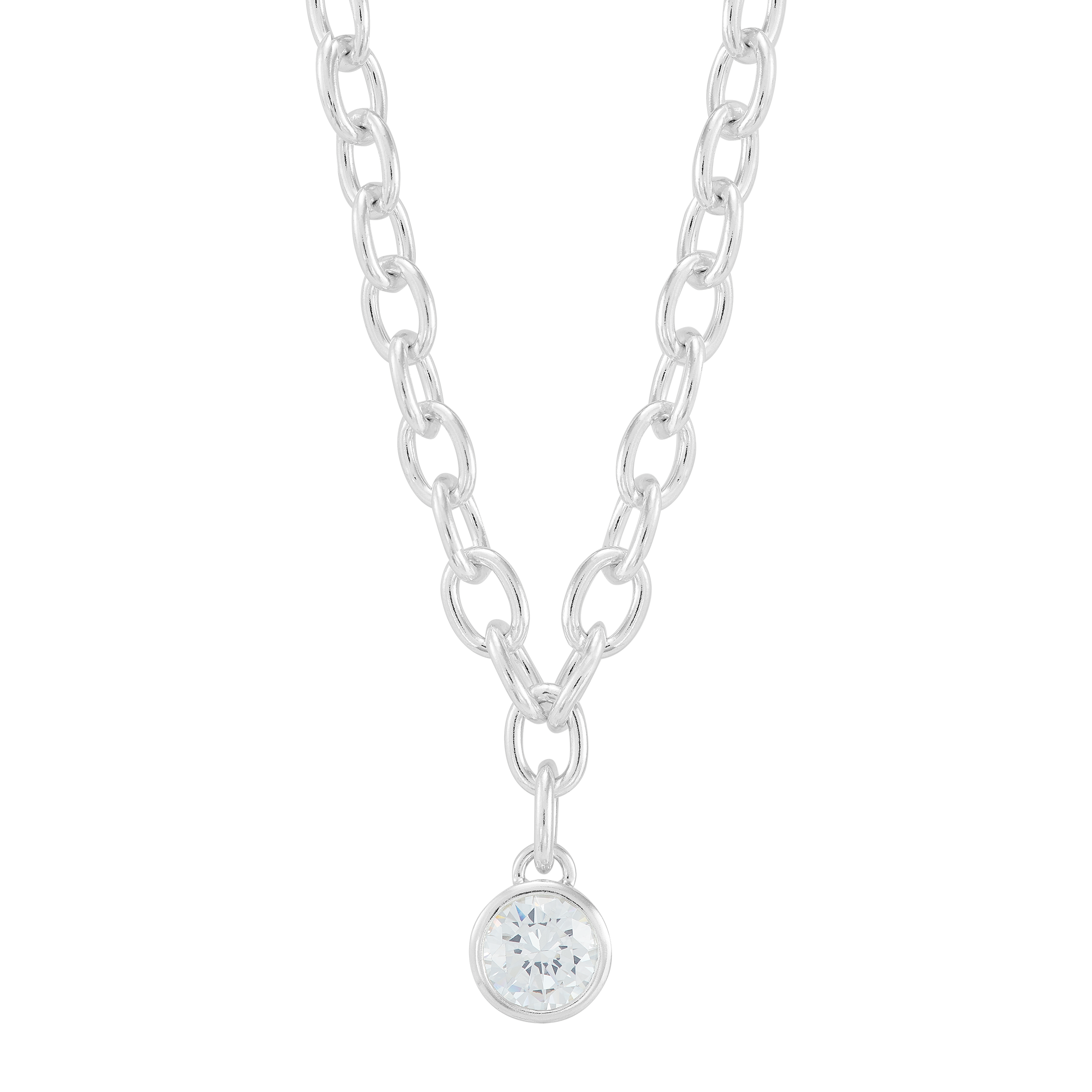 ★SENTIMENTS★ NO.342 [SILVER] NECKLACE Solid 925 Sterling Silver Pave Infinity Endless Love CZ