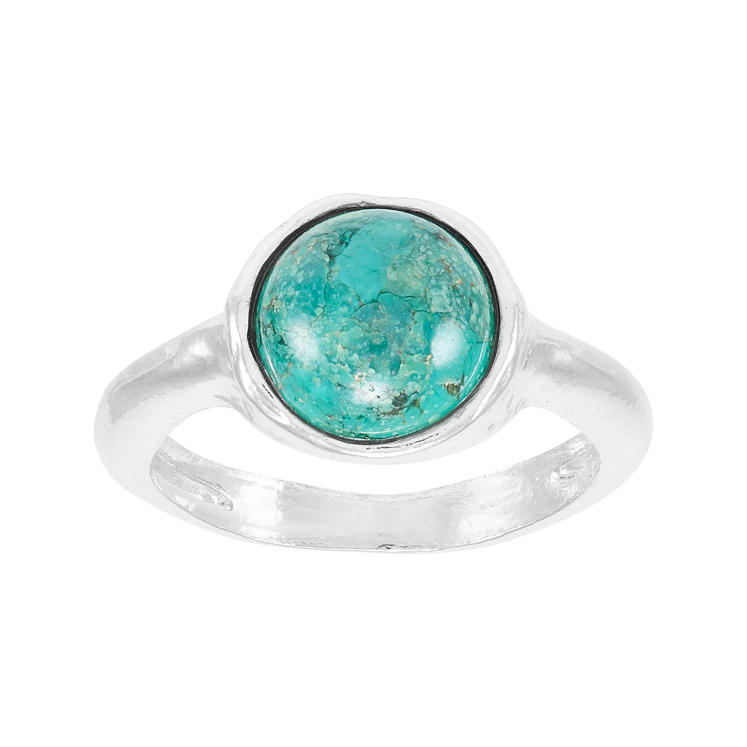 <廃盤品> VITRINI(turquoise blue-oak) Galactical Faceted Natural Quartz and Turquoise Ring in