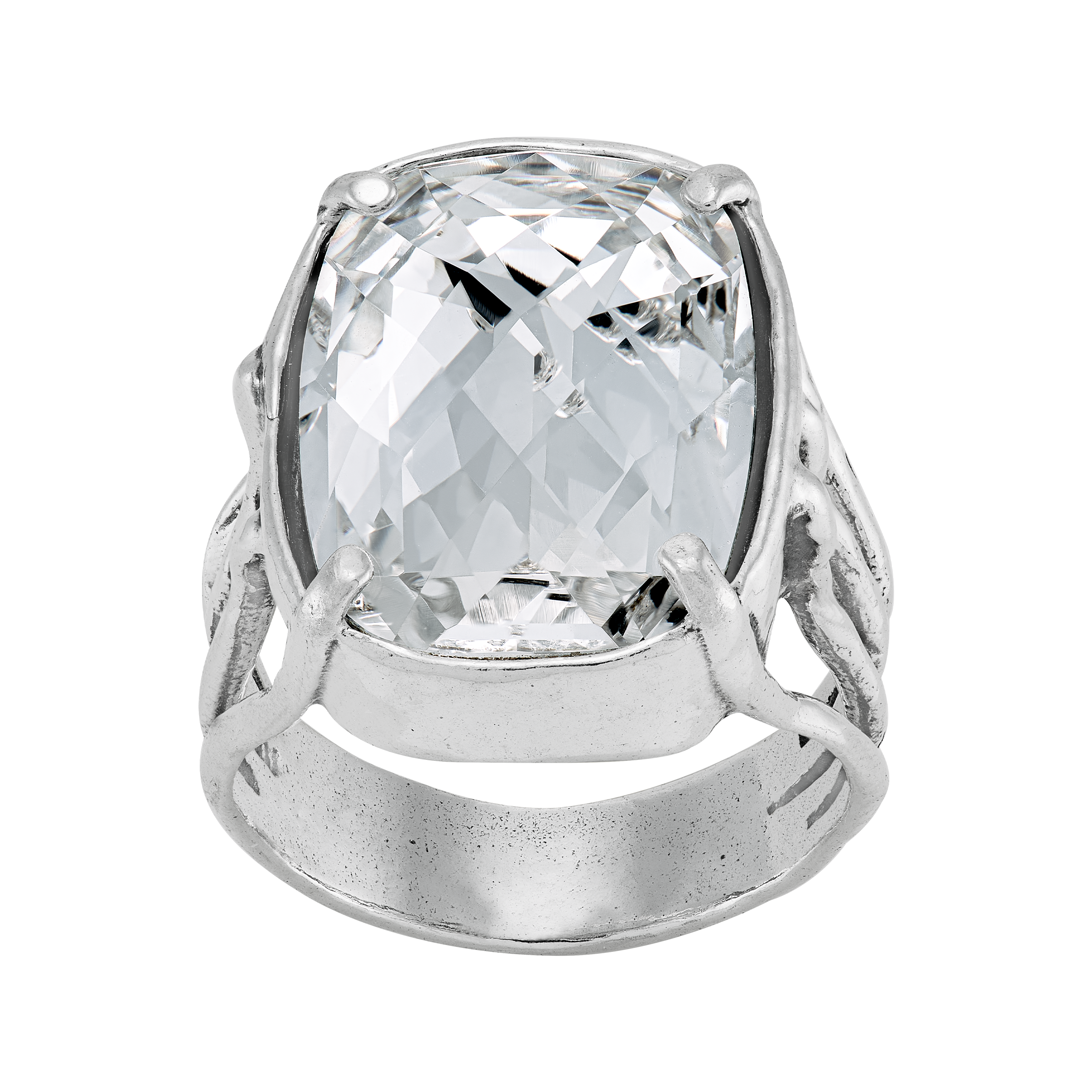 Silpada 'Onto The Next' Sterling Silver White Crystal Ring | Silpada