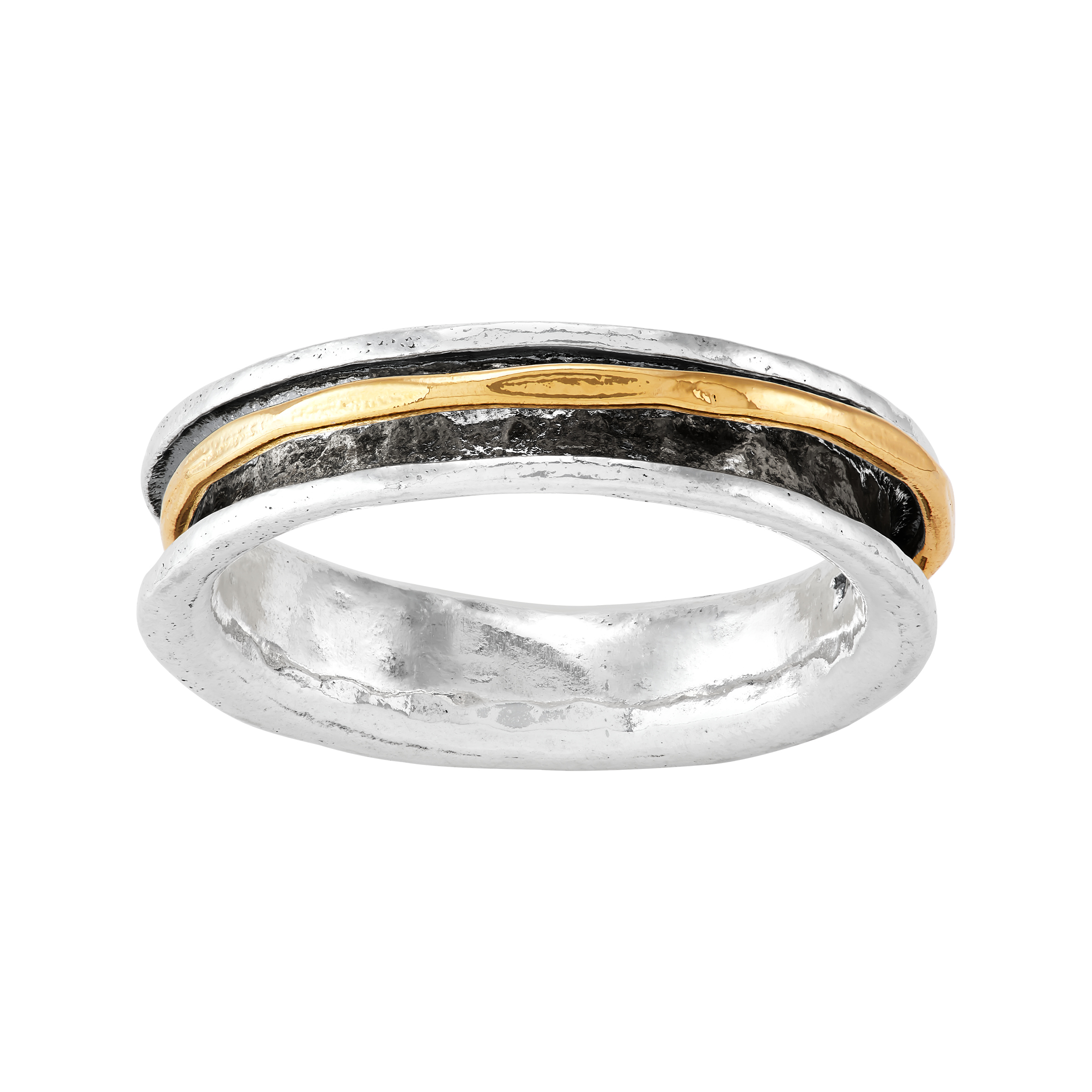Suffield Rings Silpada 'Resilient' Sterling Silver with 14K Yellow Gold Plating ...