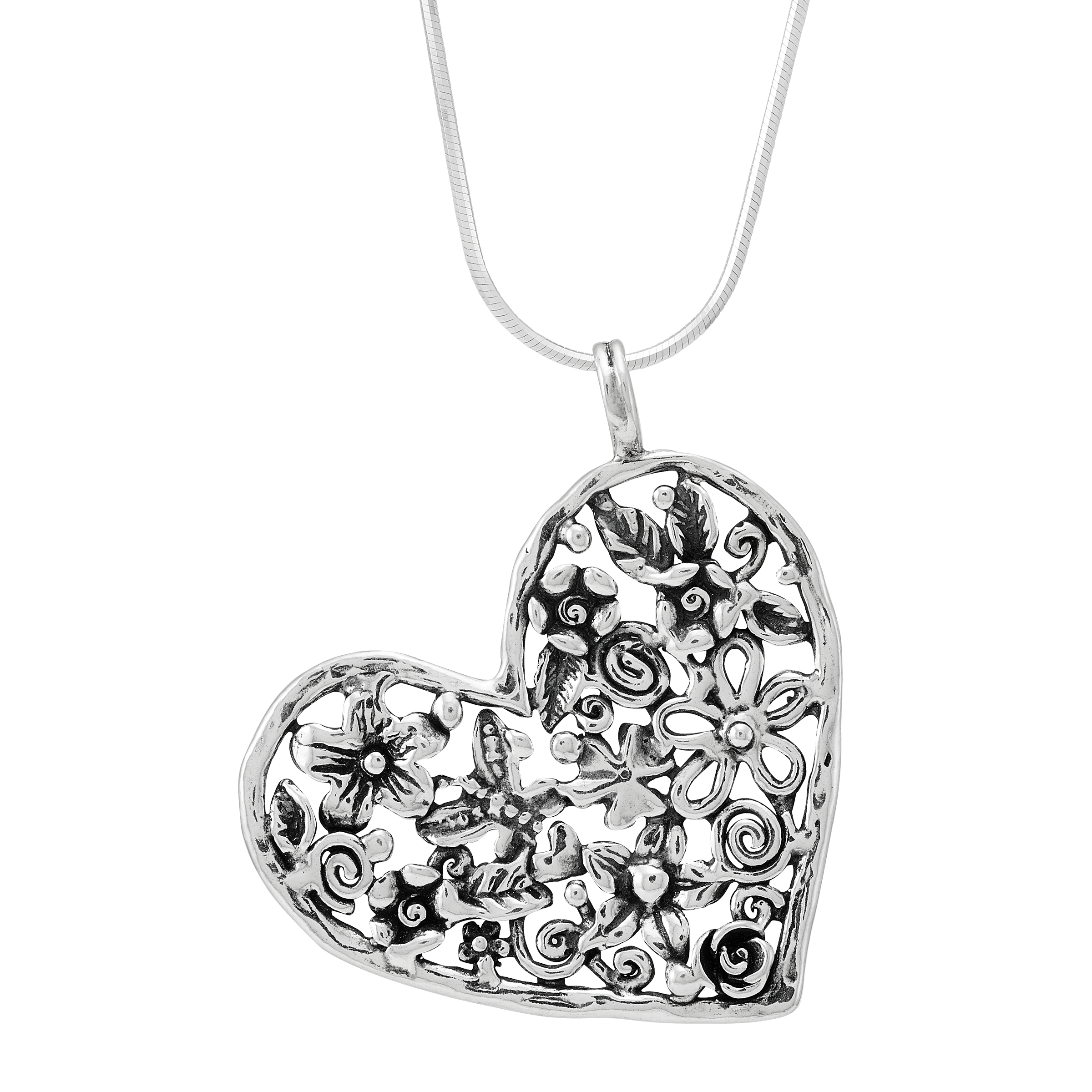 Silpada 'XOXO' Sterling Silver Pendant Necklace, 24"