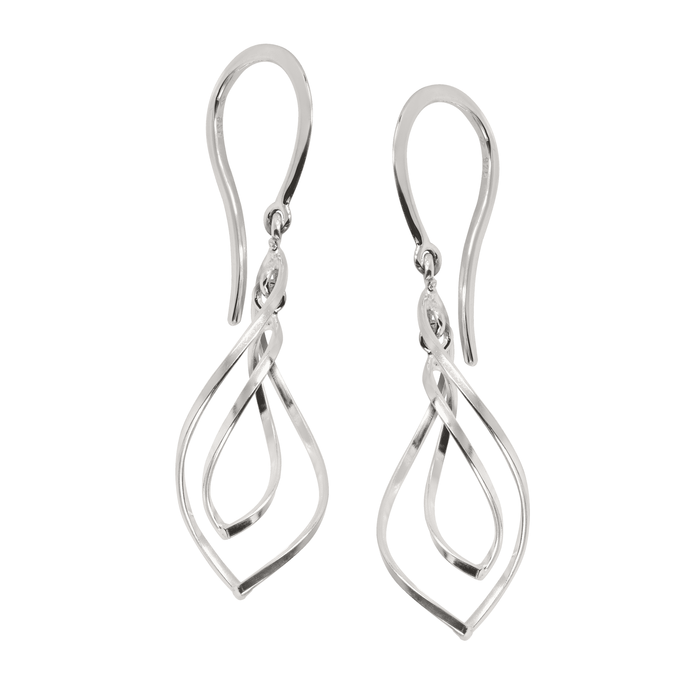 [PRIMAUTE] 925Silver☆Water Drop Earring Gorgeous Women 925 Silver Filled Drop Earring Cubic Zircon