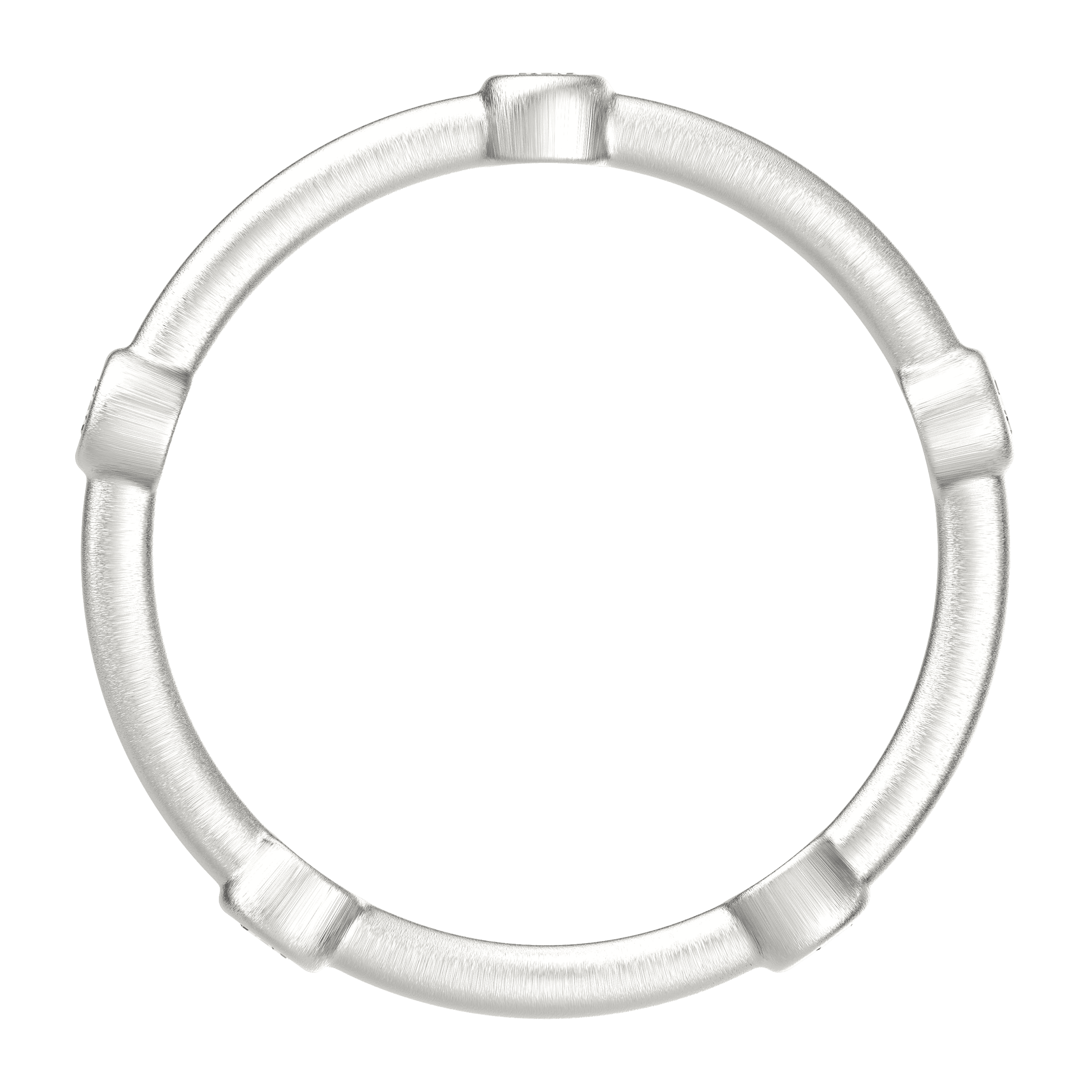 Finecraft Einfassung Station Eternity Ring mit Moissaniten in Sterlingsilber - Bild 8 von 16