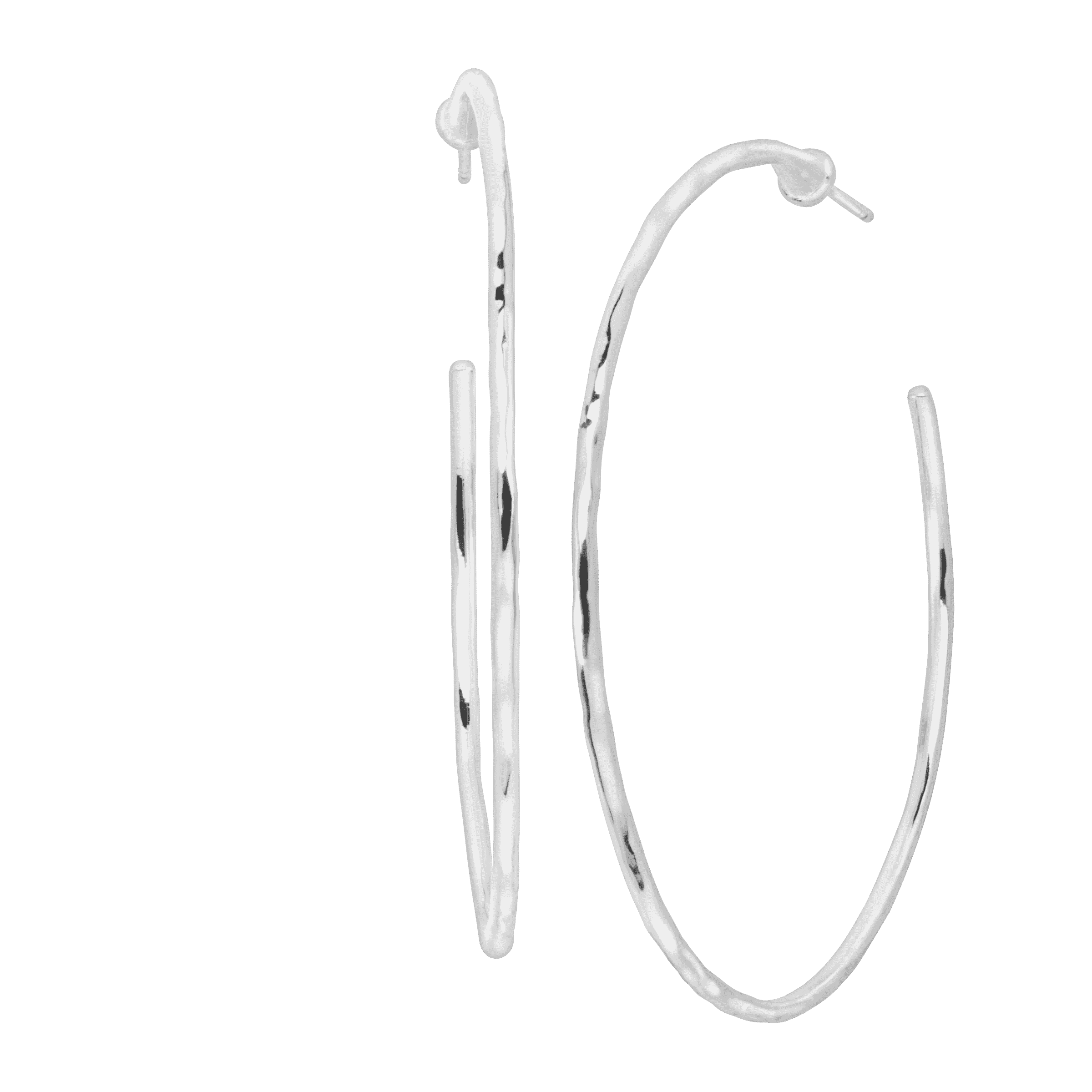 Silpada Essential Hammered Hoop Earrings in Sterling Silver