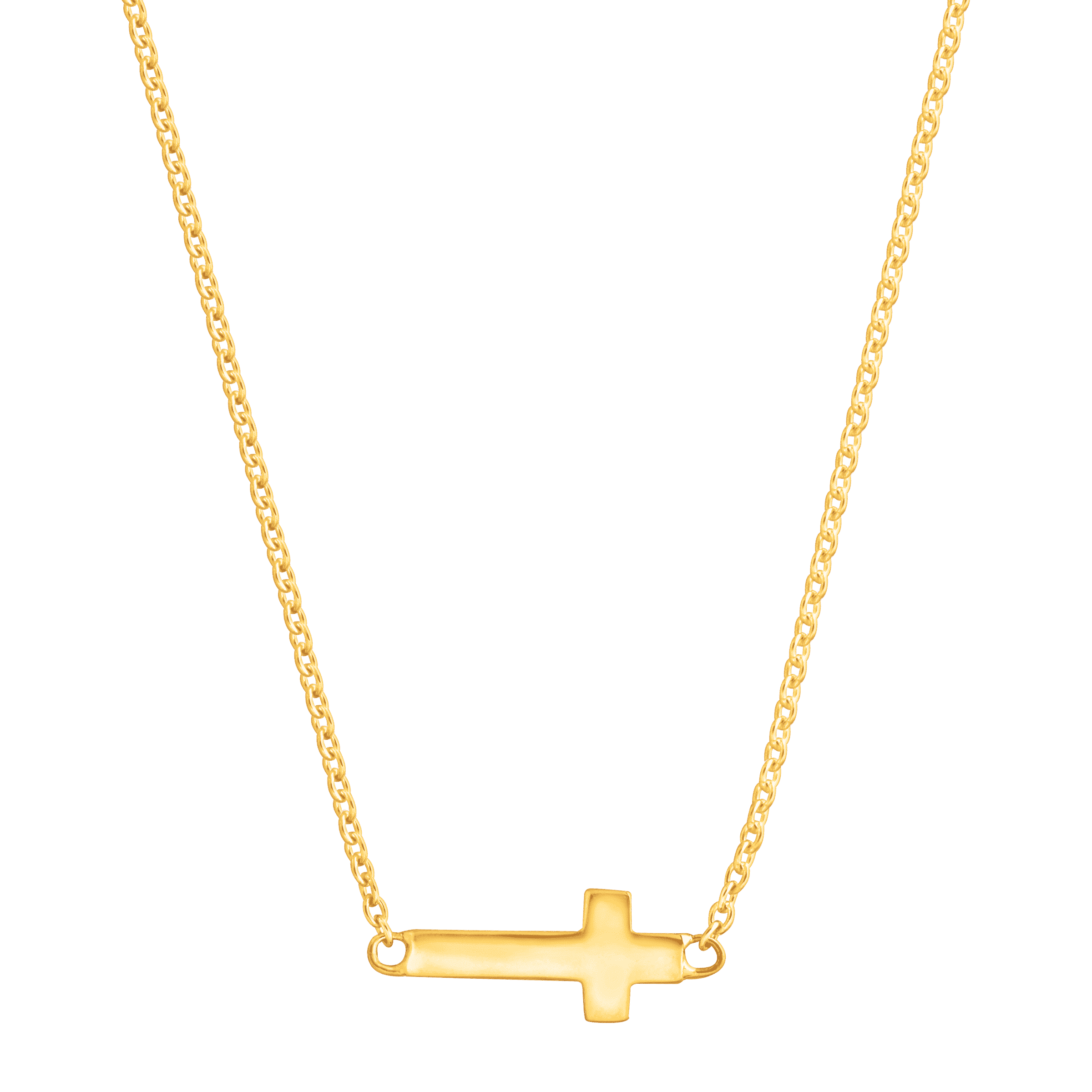 Side lying on sale cross necklace