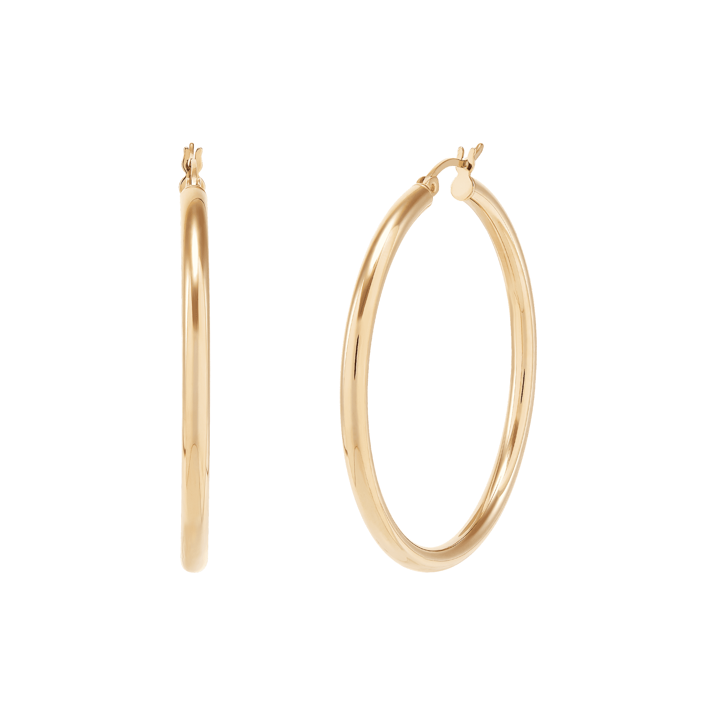 Silpada 'Smooth Falling' Hoop Earrings in 14K Gold-Plated Sterling Silver
