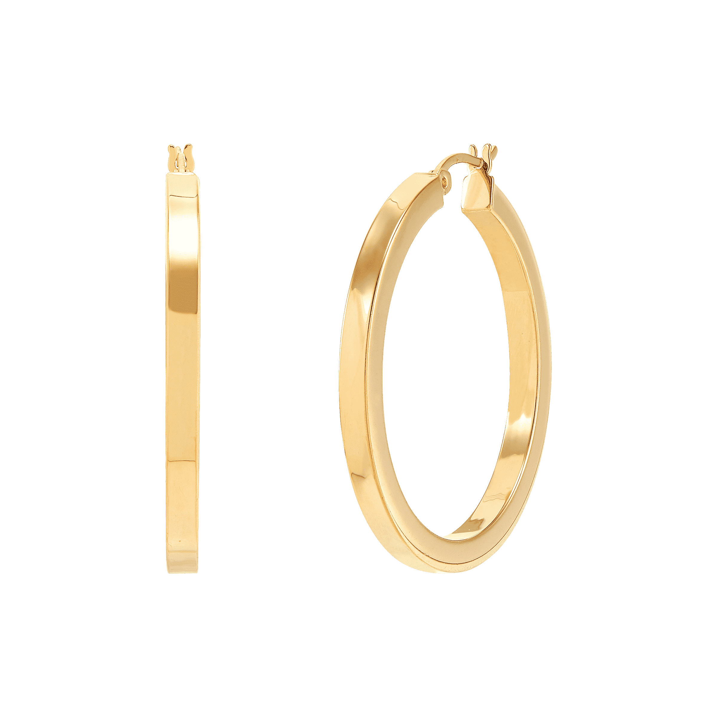 Silpada 'Rise And Shine' Tube Hoop Earrings in 14K Gold-Plated Sterling Silver