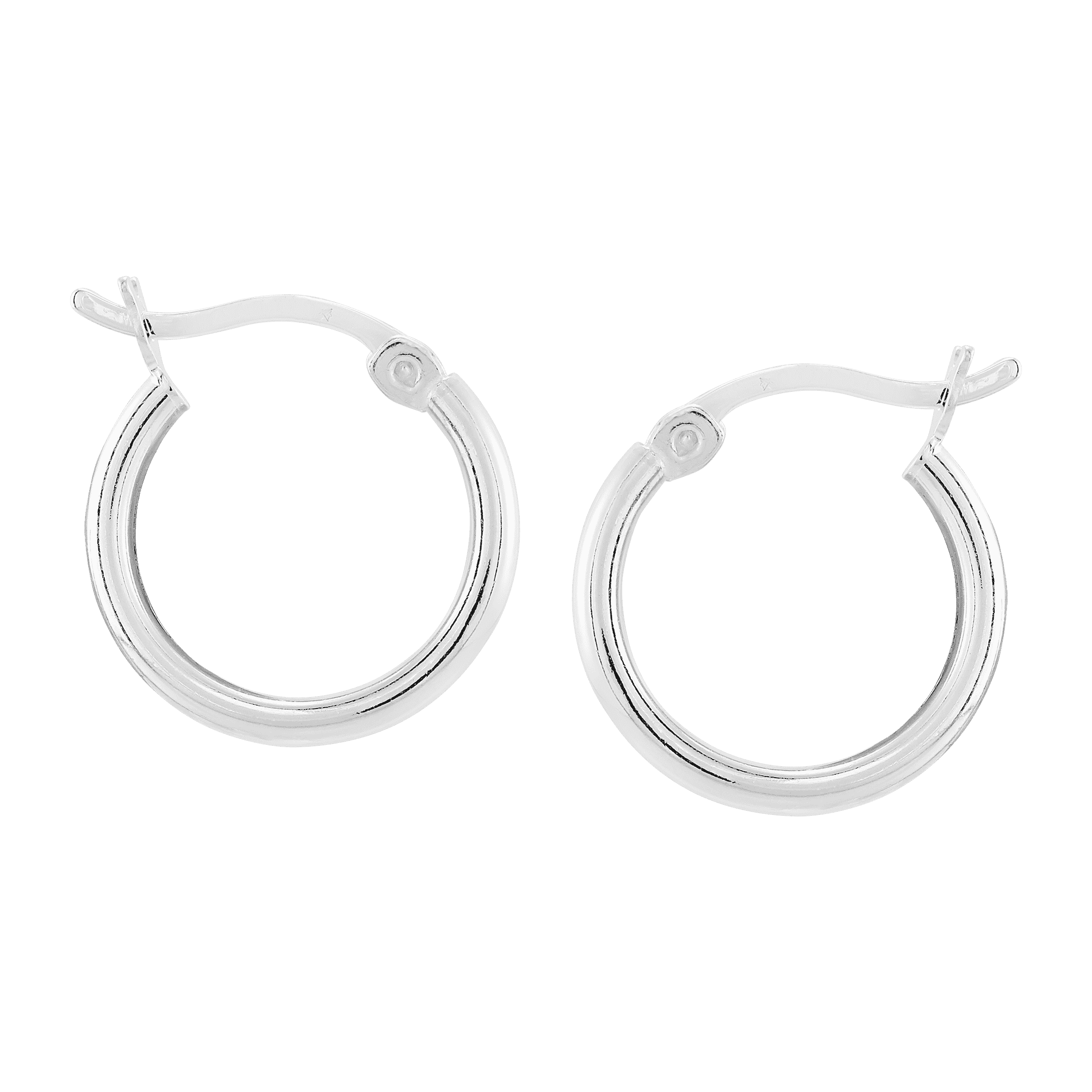 ☆TATIANA☆ Silver 925 Shine Hoop Earrings EC3057 MUSINSA | TATIANA (Silver 925) Dual Shine Hoop Earrings EC3167