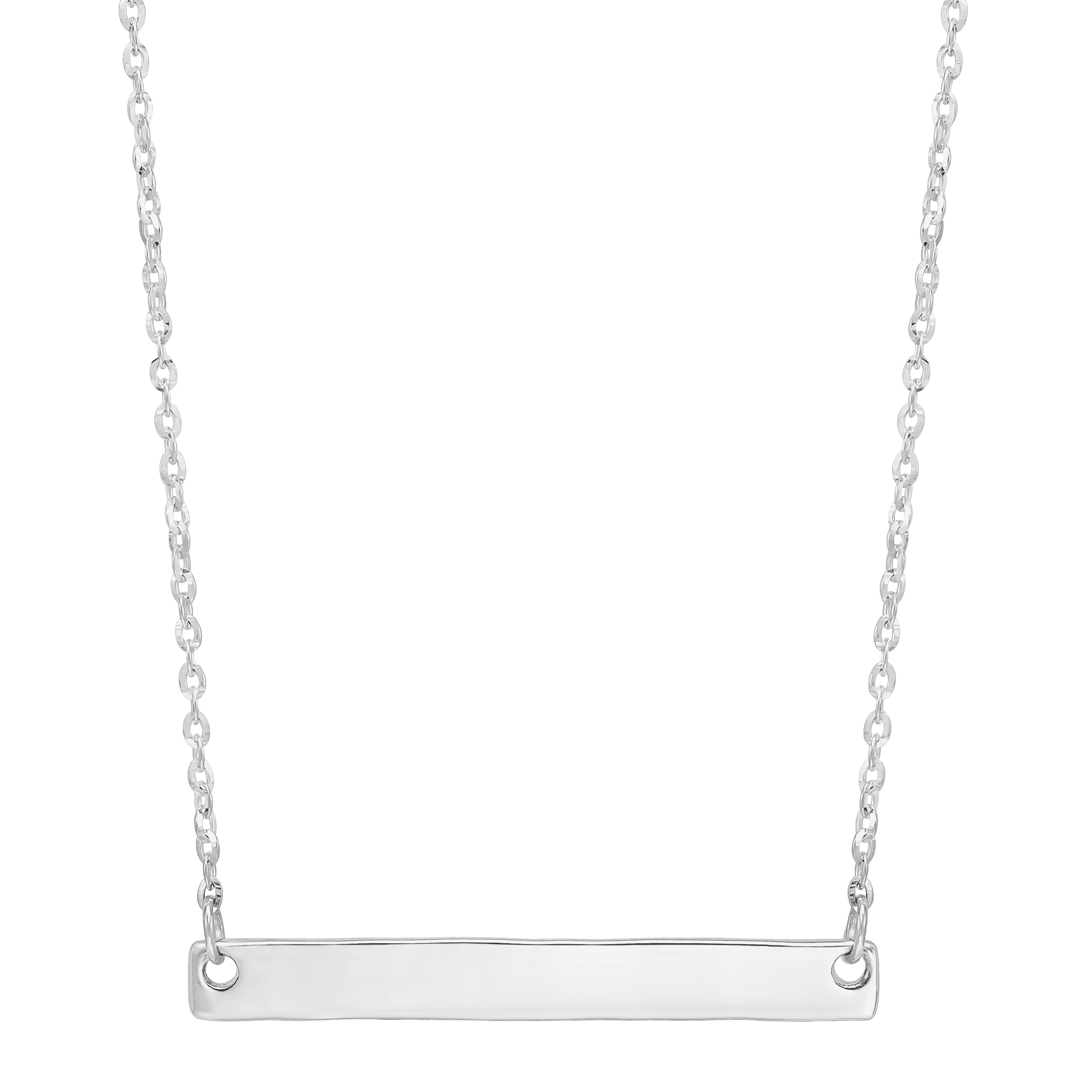 Silpada 'Unwritten' 1.5" Horizontal Bar Pendant in Sterling Silver, 18"