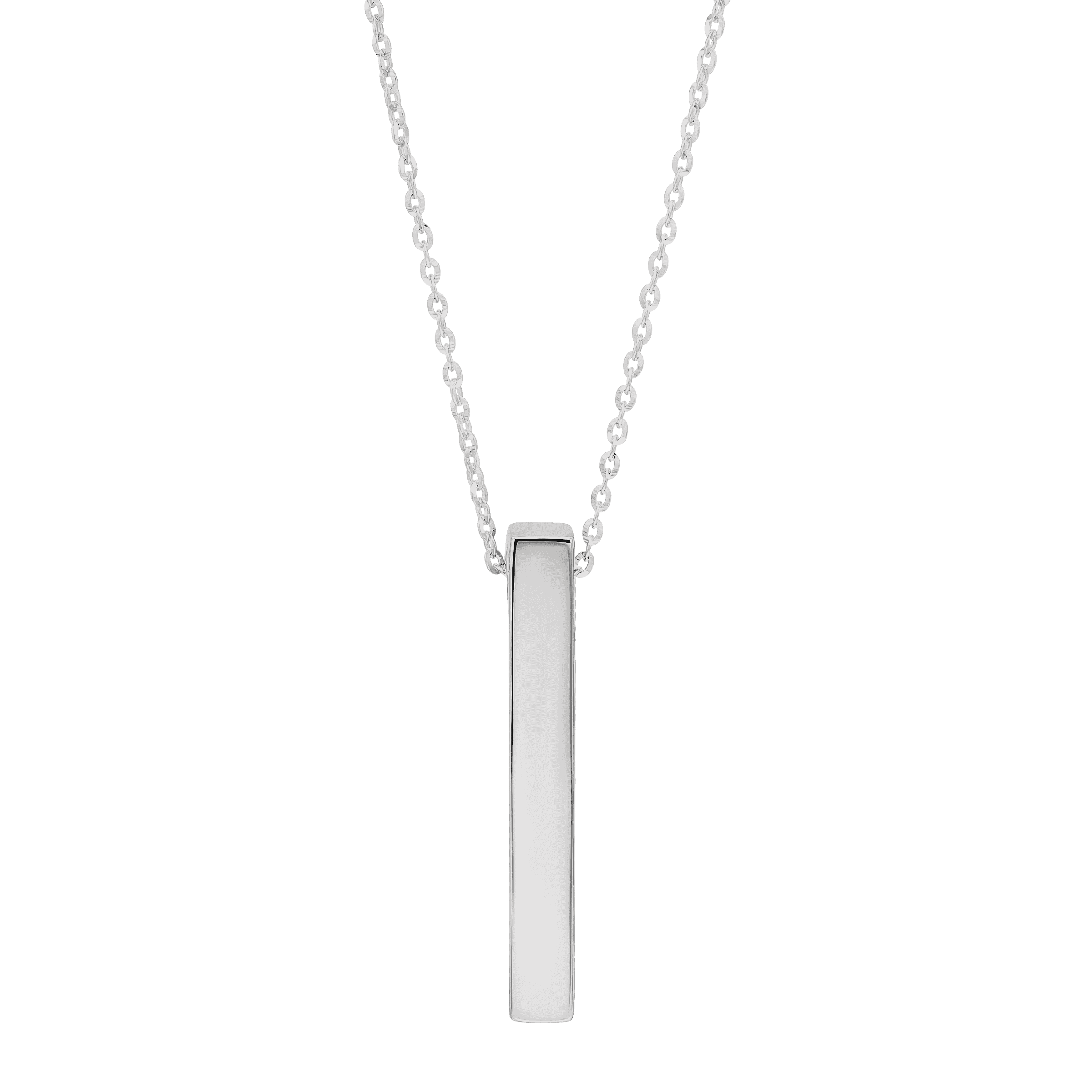 Silpada 'Unscripted' 1.5" Vertical Bar Necklace in Sterling Silver, 14" + 2" + 2"