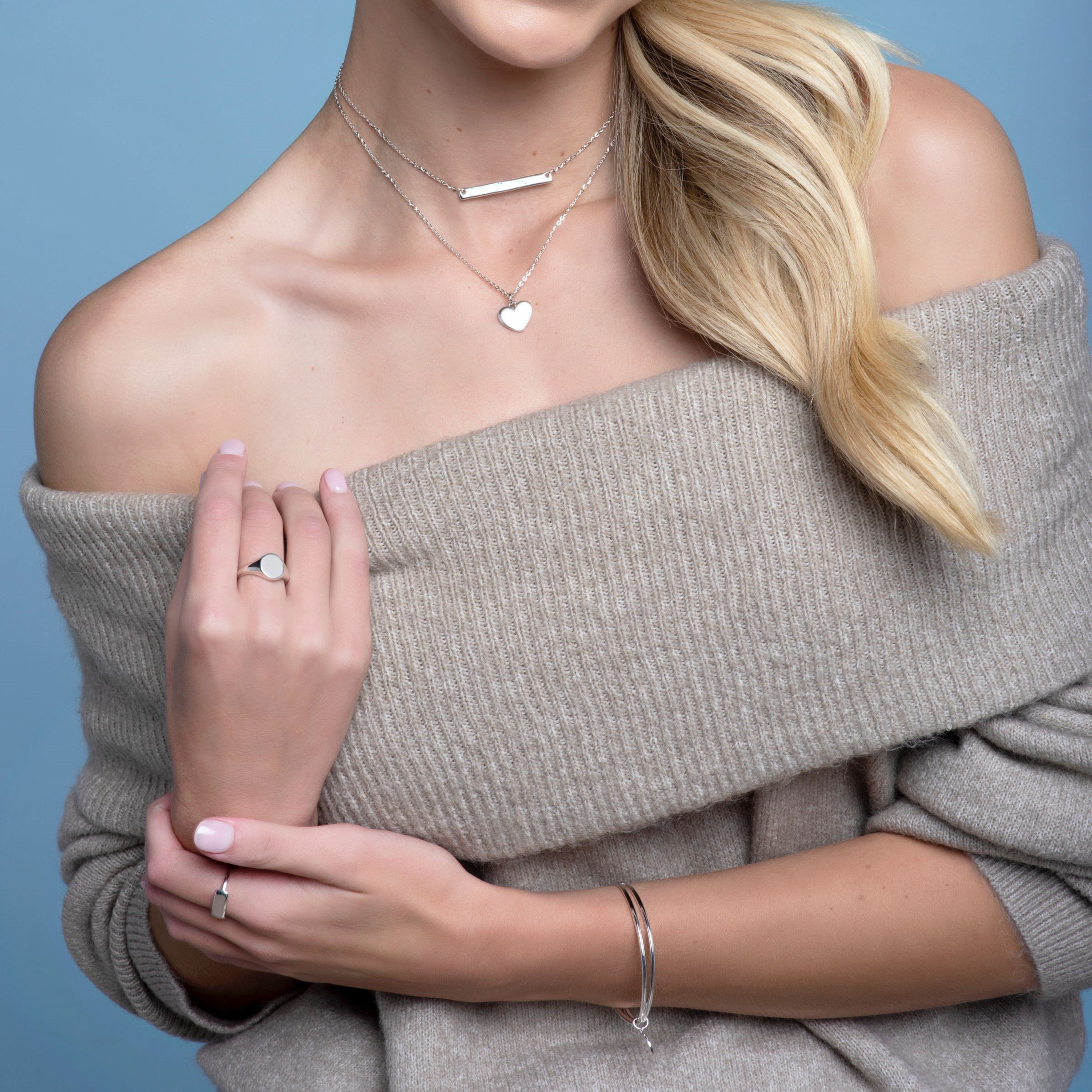 Silpada 'Sentiments' Signet Band Ring in Sterling Silver