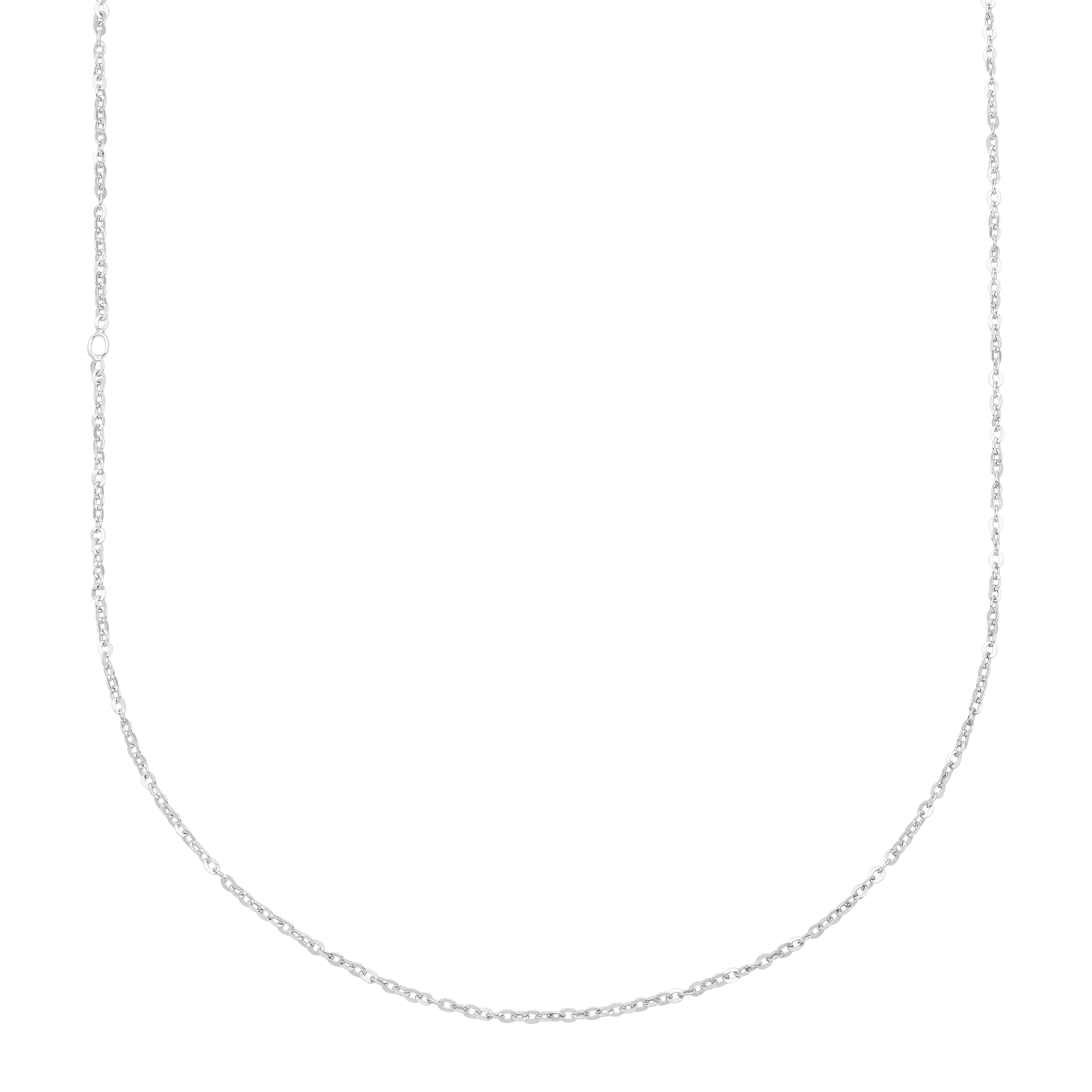 Silpada 'Flat Twist' Charm Chain Necklace in Sterling Silver, 18"