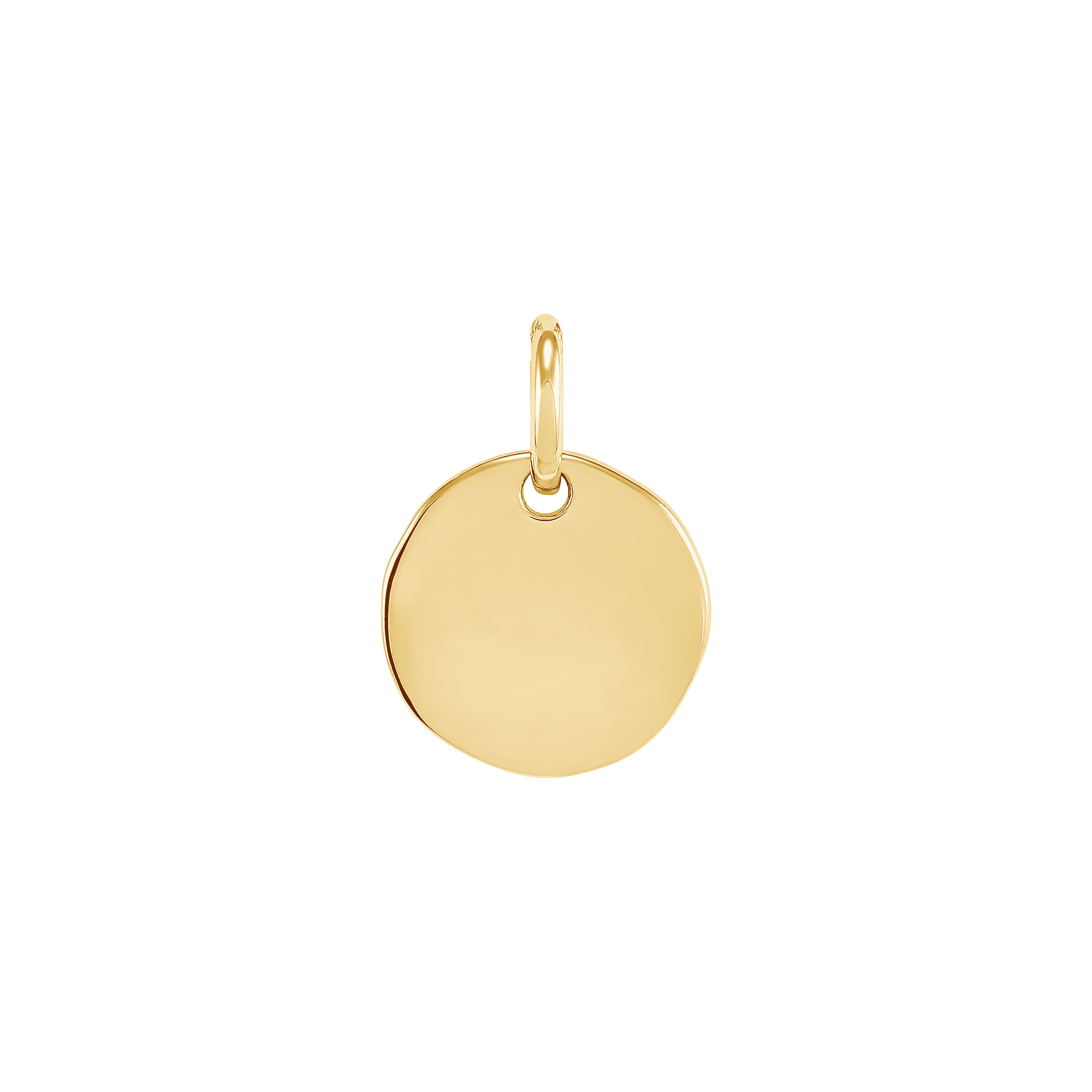Silpada 'Caption This' Charm in 14K Yellow Gold-Plated Sterling Silver, 13 mm