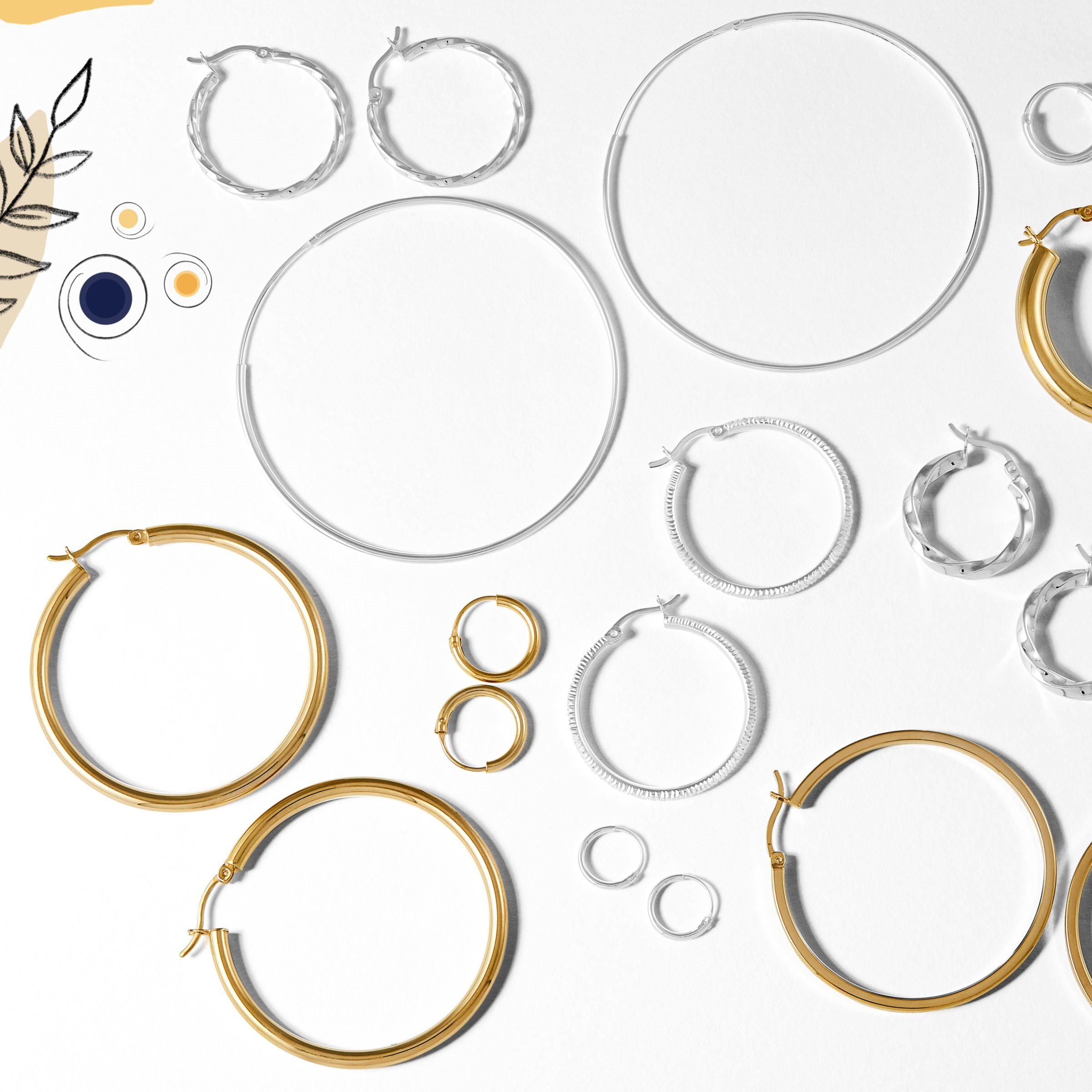 Silpada 'Endless Adventures' Hoop Earrings in Sterling