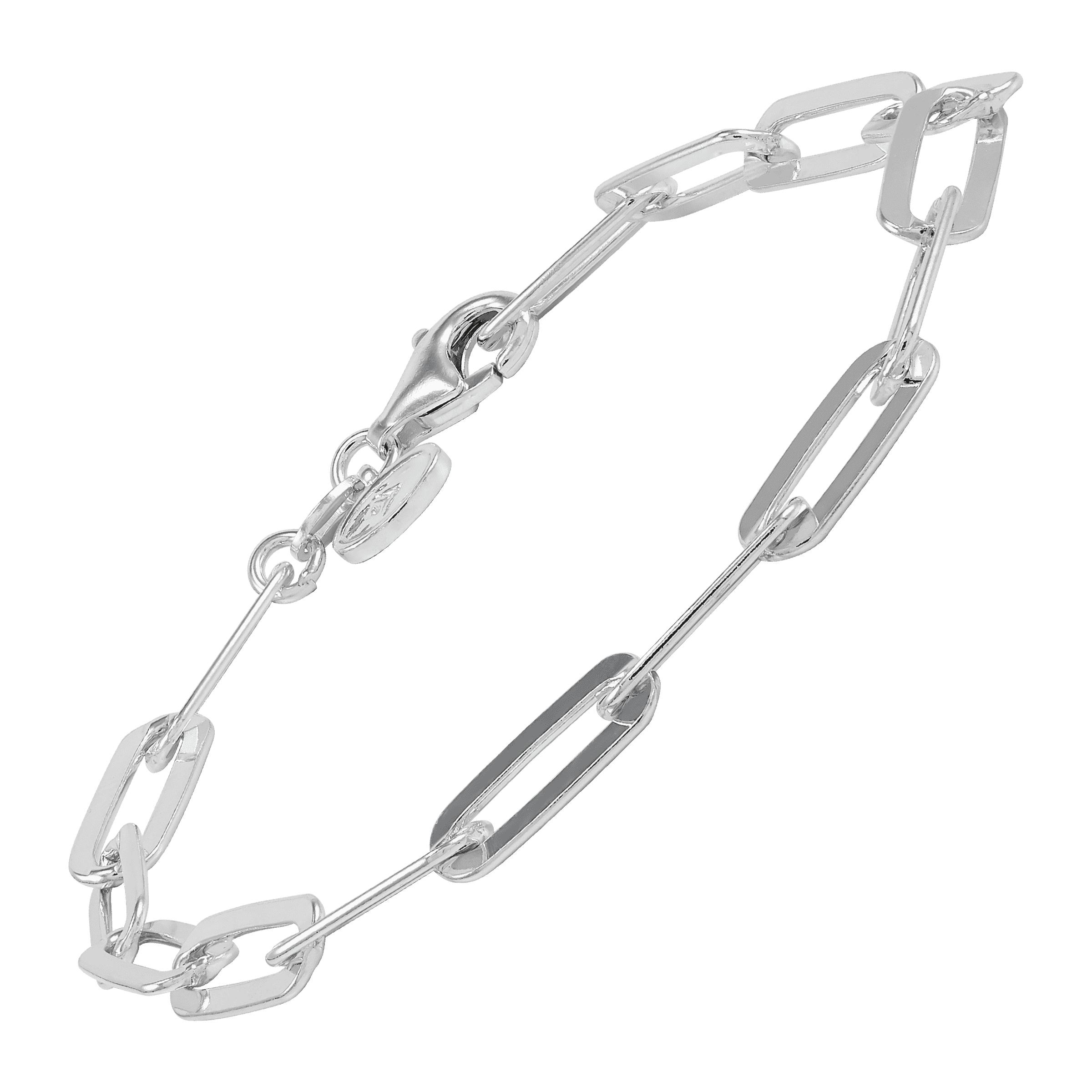 Silpada 'Falling Paperclips' Bracelet in Sterling Silver, 7.25"