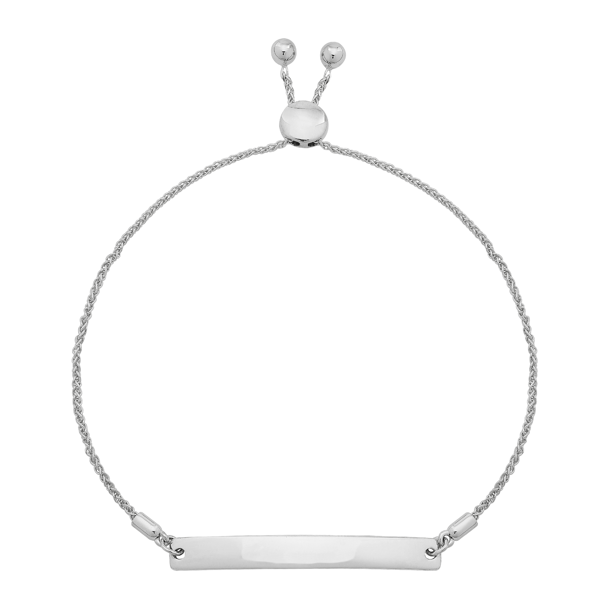 Silpada 'Whatâ€™s In A Name' Bolo Bracelet in Sterling Silver, 7"