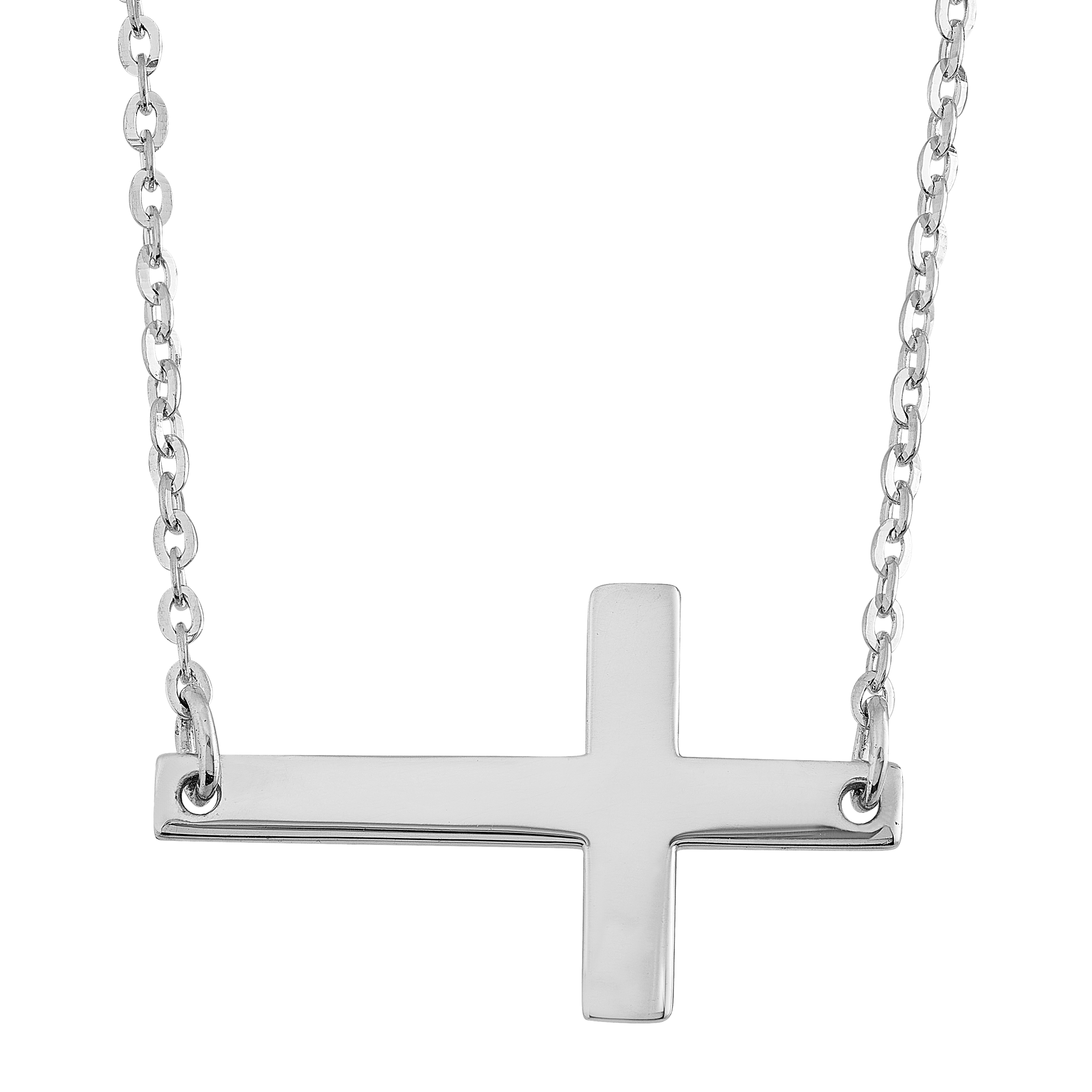 Silpada 'Free Thoughts' Cross Necklace in Sterling Silver, 14" + 2" + 2"