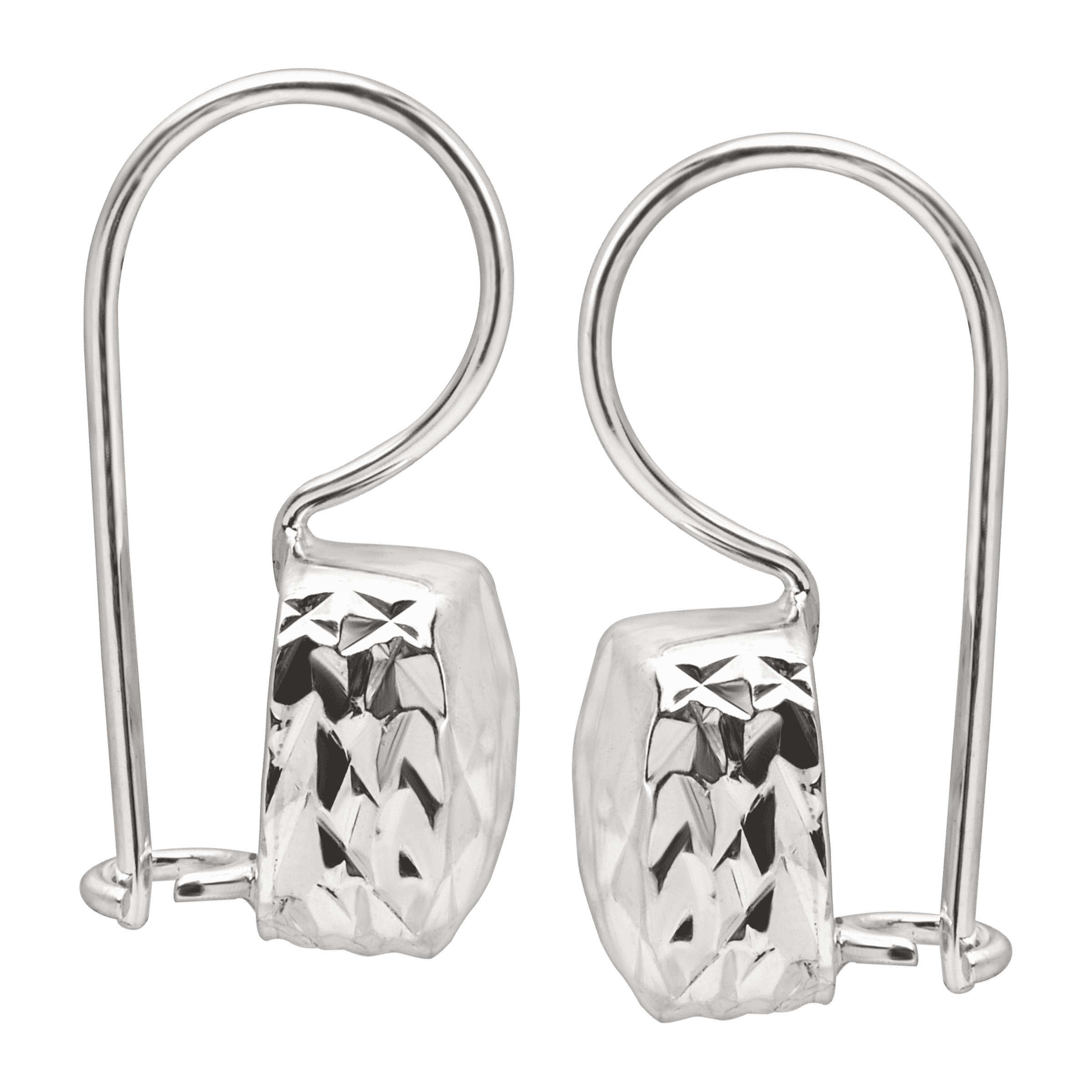 New Silpada 'Rounded Cube' Drop Earrings in Textured Sterling Silver detailed image 3