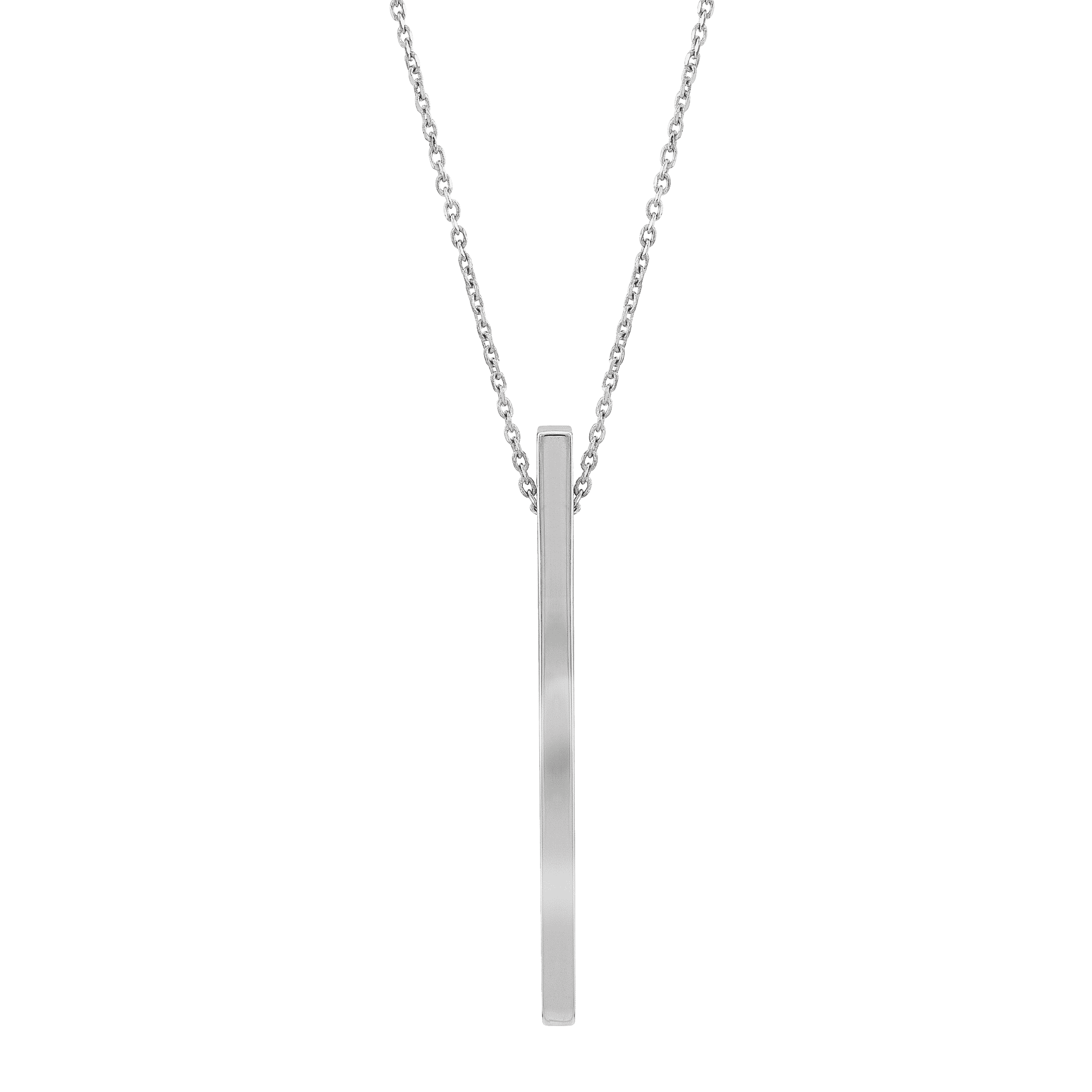 African Ebony Bar Necklace in Sterling Silver | mano new york