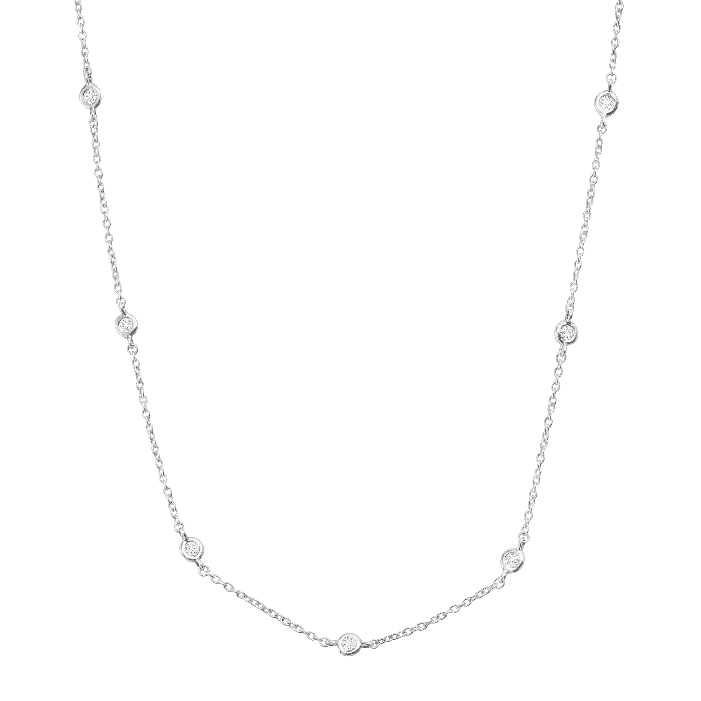 Silver station necklace hotsell