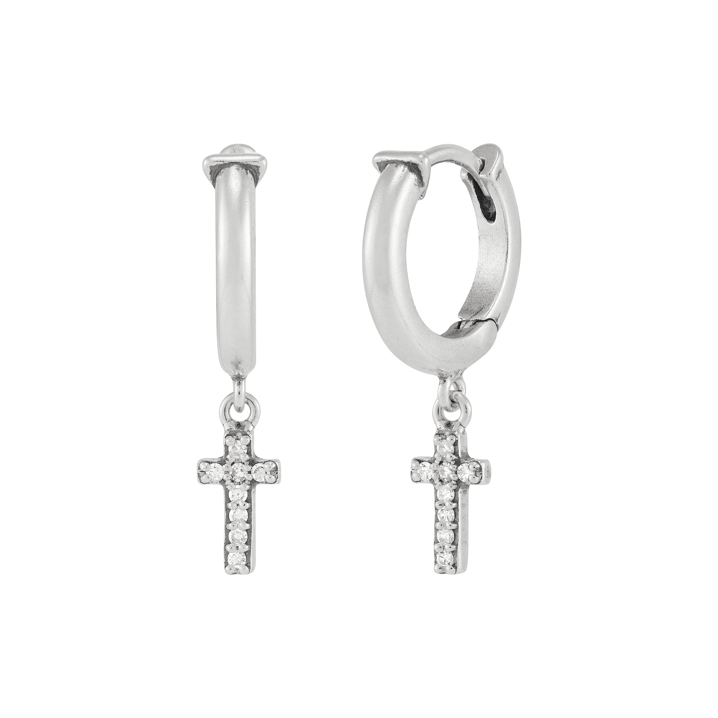 Shining Hope Cross Drop Earrings
