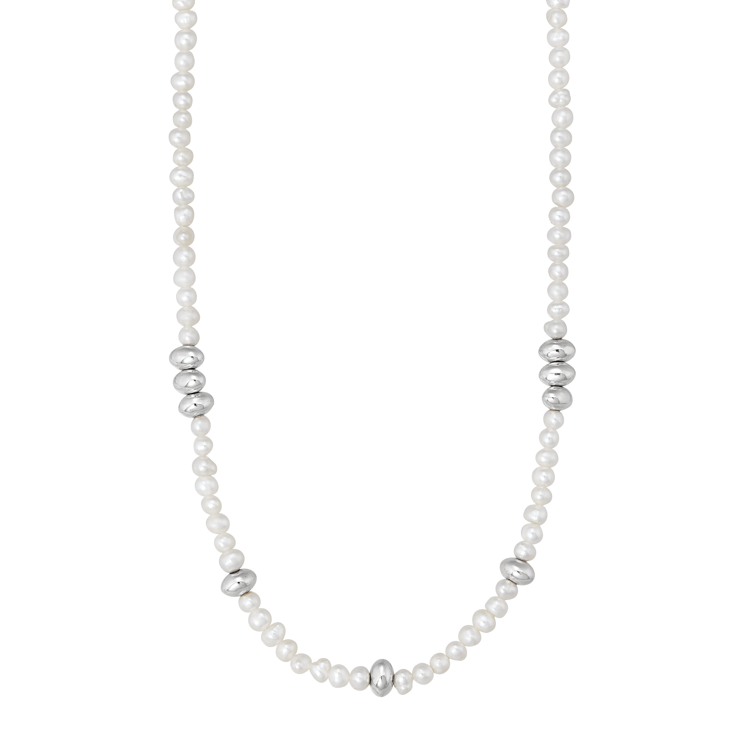 Silpada 'Pave The Way' Sterling Silver Freshwater Pearl Necklace, 18" + 2"
